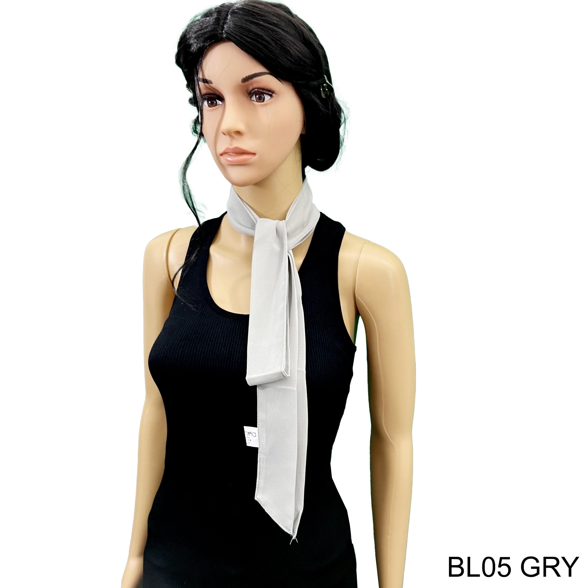 Skinny Summer Scarf BL05 GRY