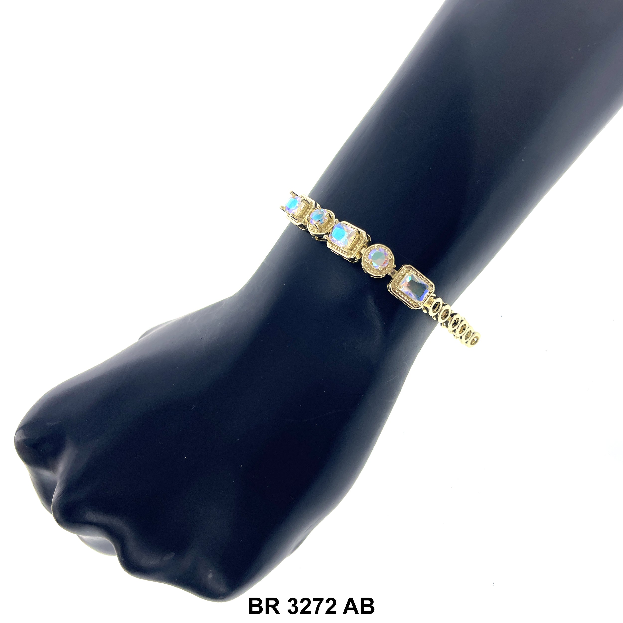 Brazalete CZ BR 3272 (G) BL