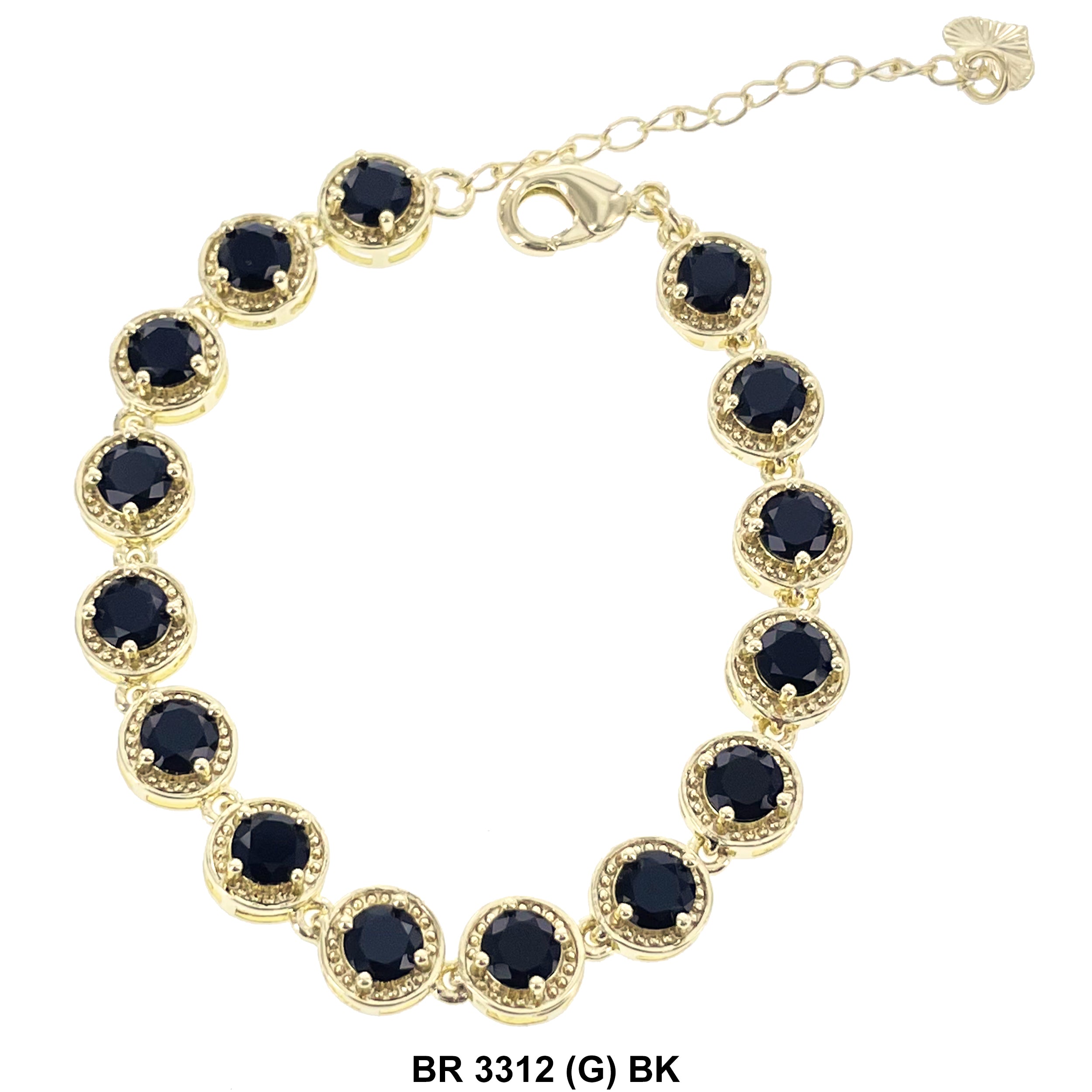 Cubic Zirconia Tennis Bracelet BR 3312 (G) BK