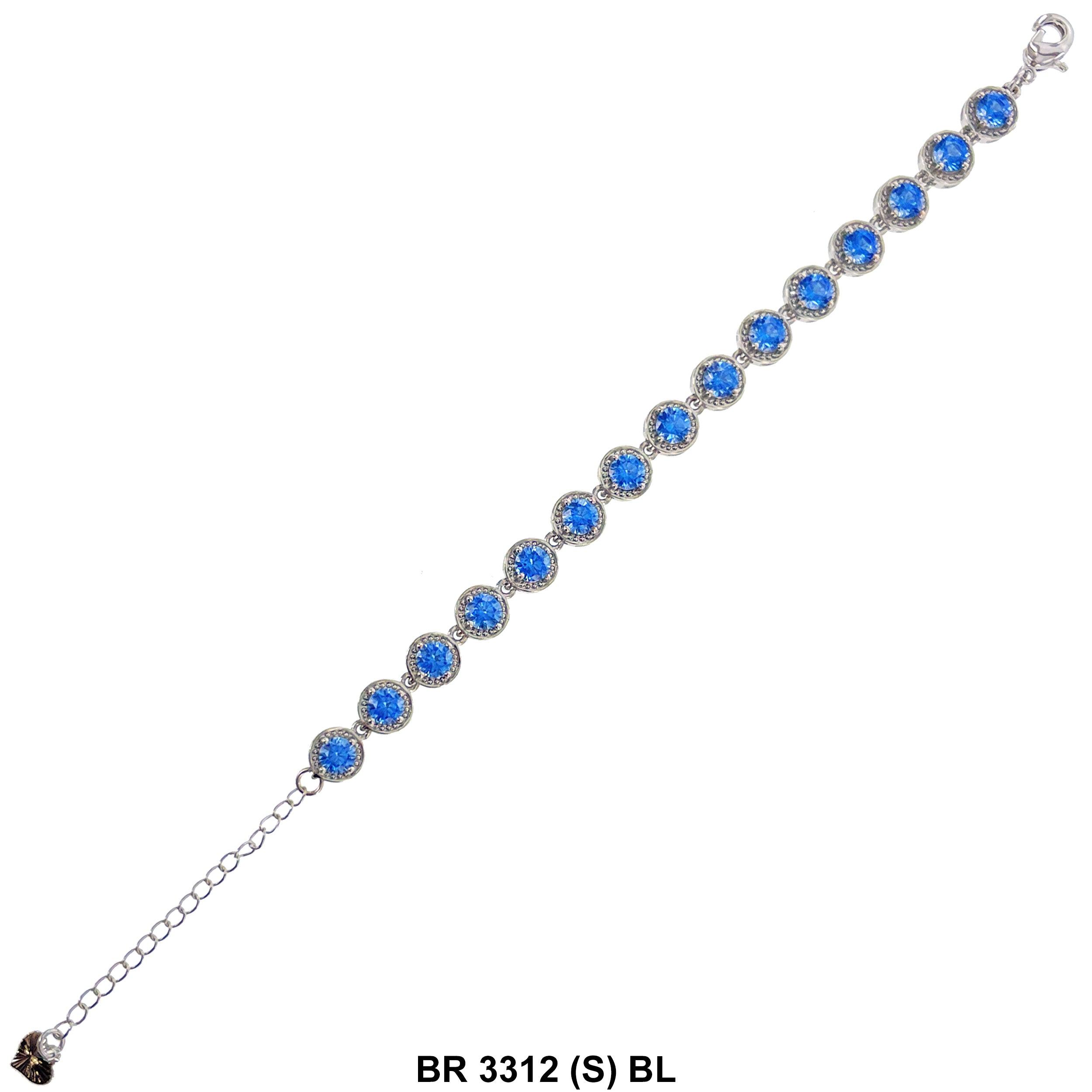 Cubic Zirconia Tennis Bracelet BR 3312 (S) BL
