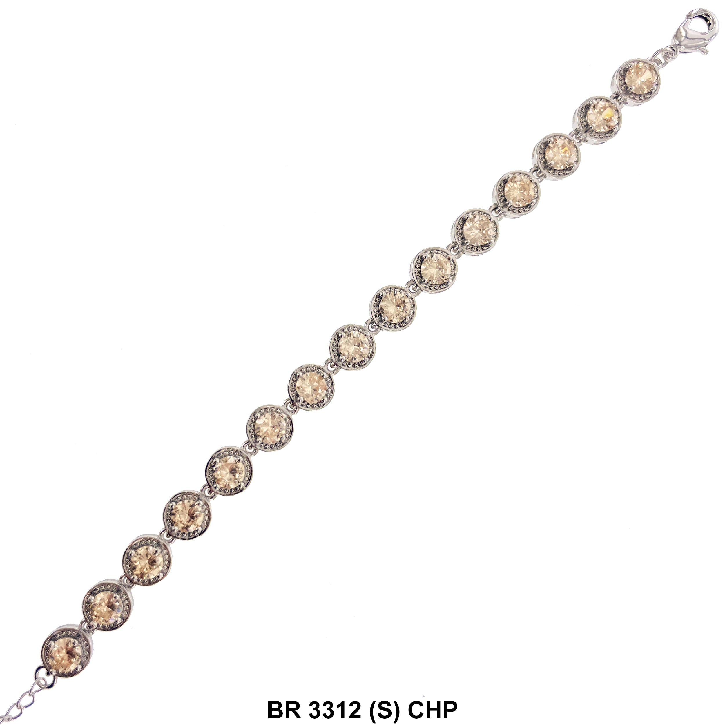 Cubic Zirconia Tennis Bracelet BR 3312 (S) CHP