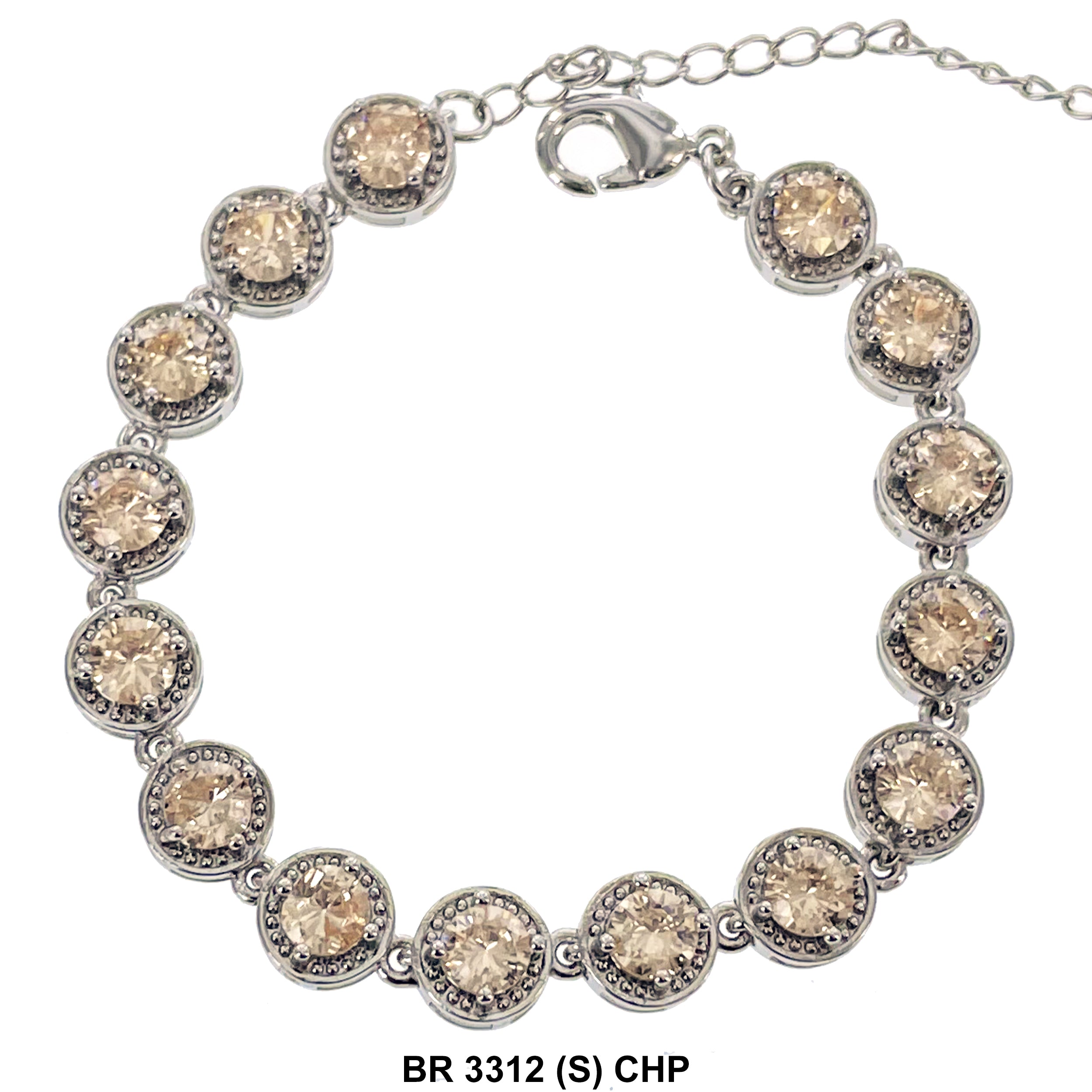 Cubic Zirconia Tennis Bracelet BR 3312 (S) CHP