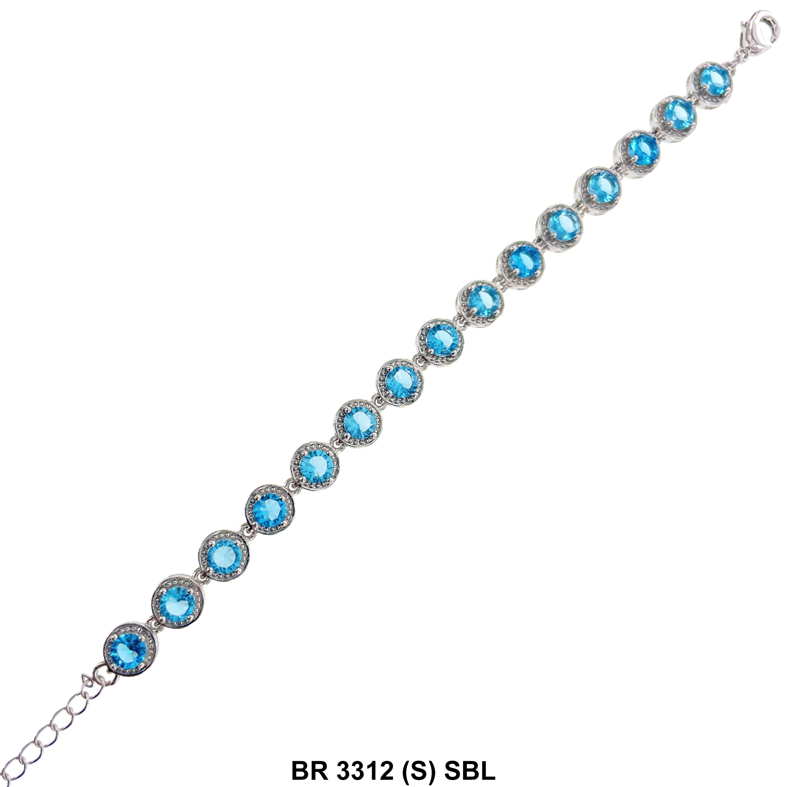 Cubic Zirconia Tennis Bracelet BR 3312 (S) SBL