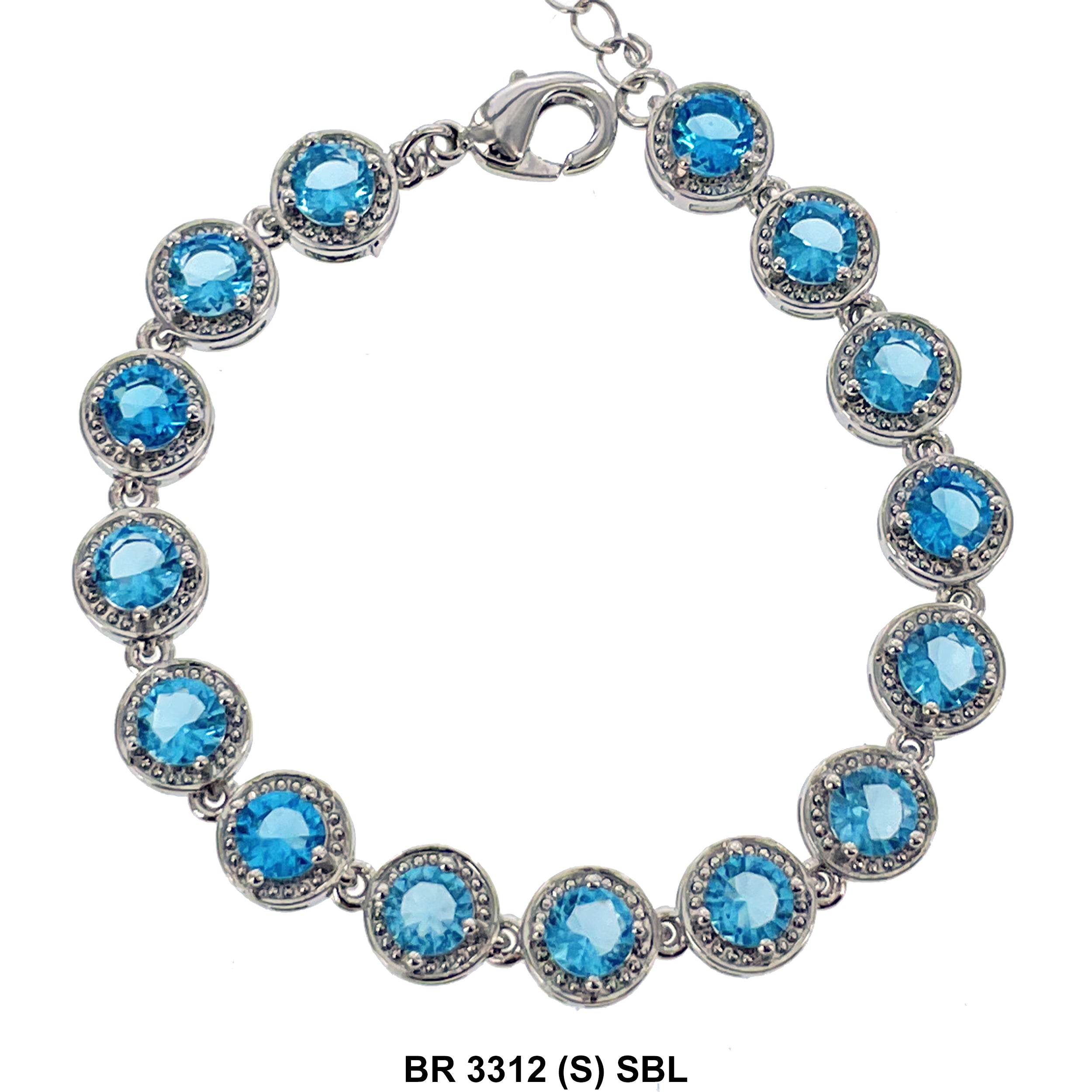 Cubic Zirconia Tennis Bracelet BR 3312 (S) SBL