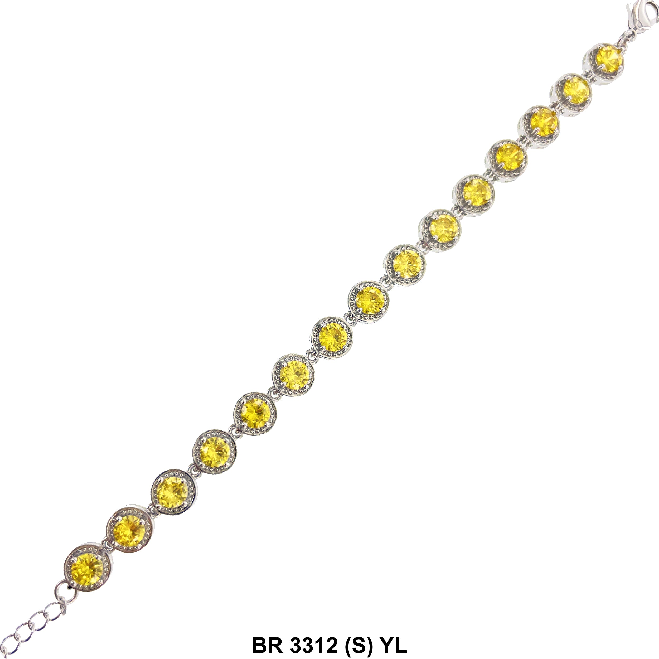 Cubic Zirconia Tennis Bracelet BR 3312 (S) YL
