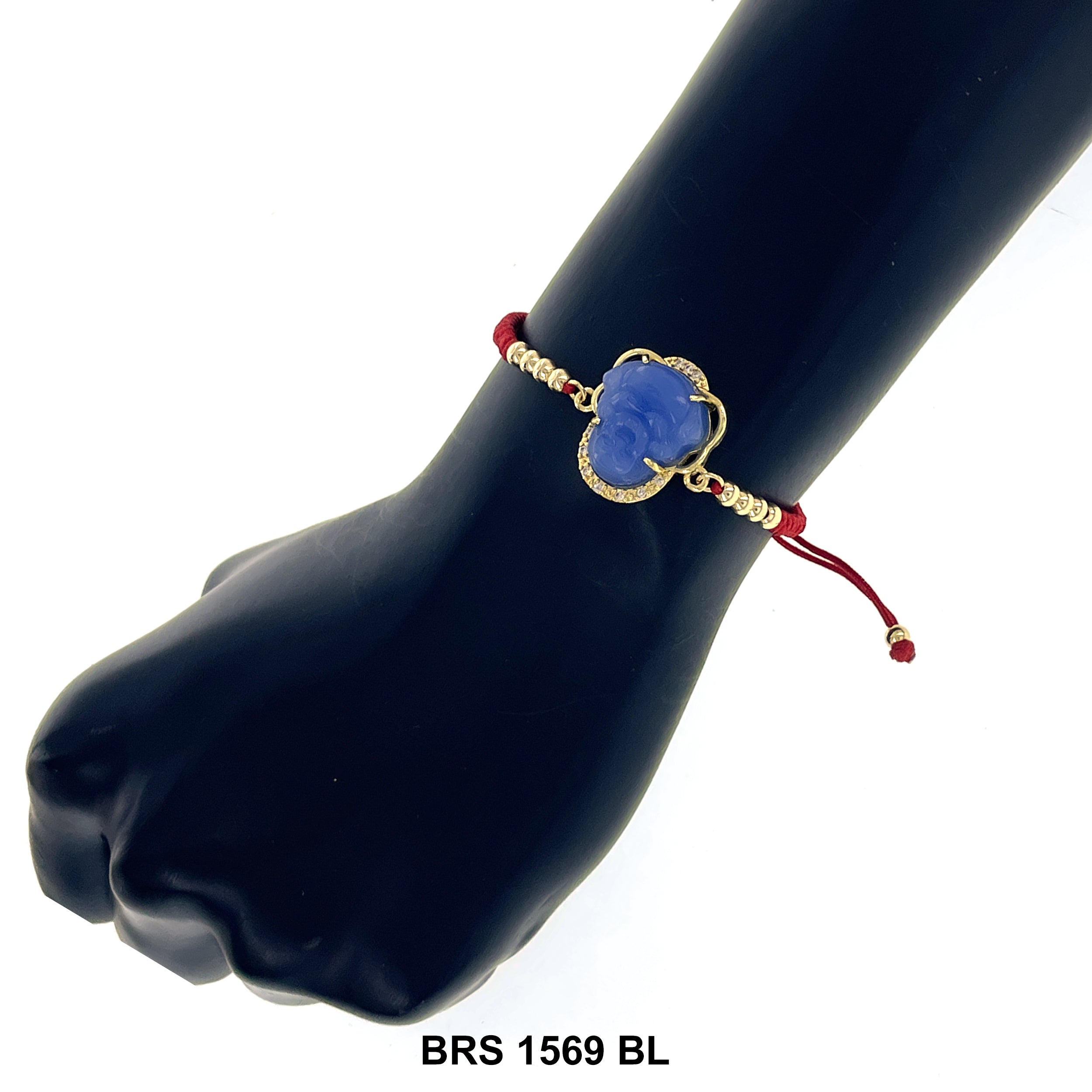 Pulsera Ajustable de Hilo Laughing Buddha BRS 1569 BL