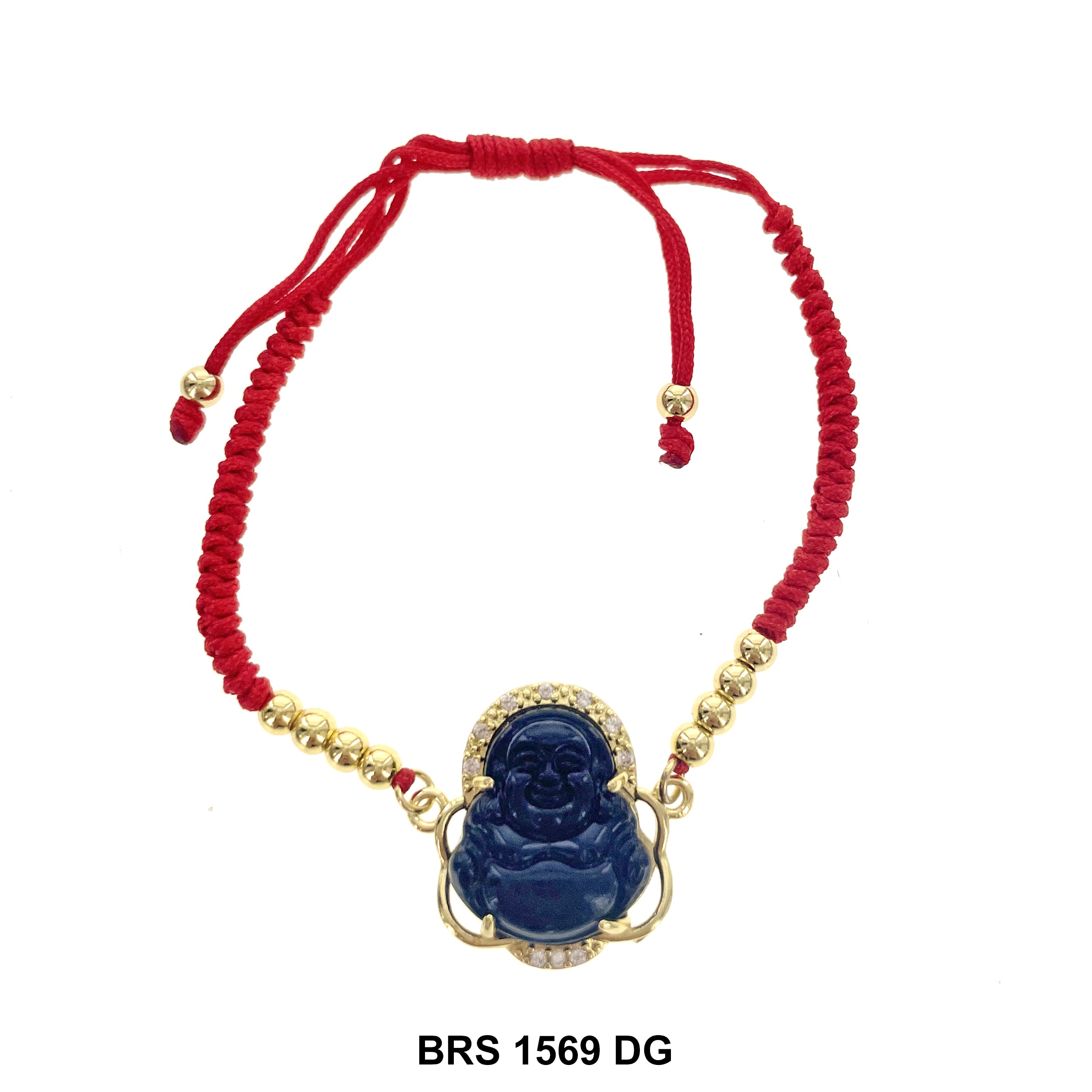 Pulsera Ajustable de Hilo del Buda que Ríe BRS 1569 DG