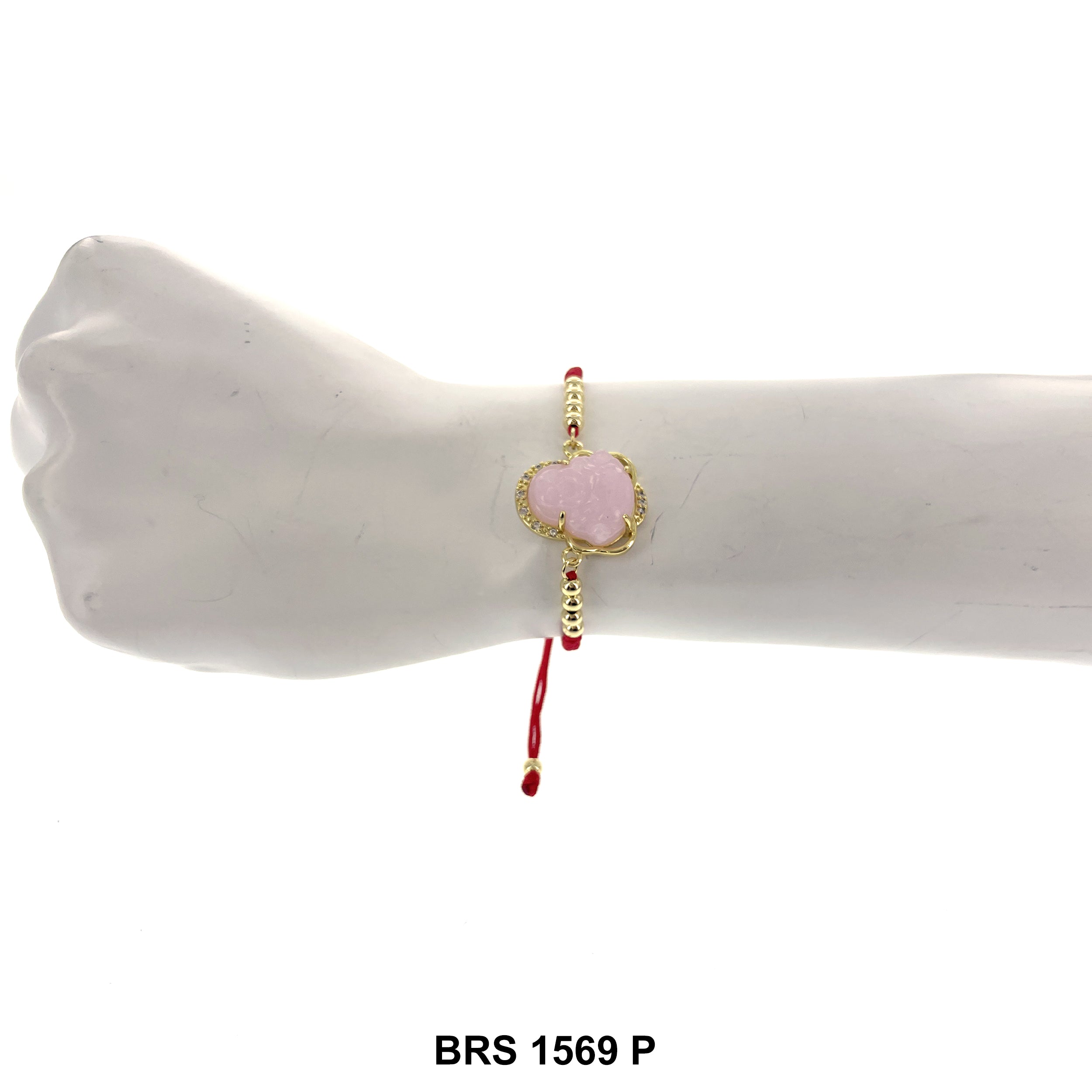 Pulsera ajustable de hilo de Buda que ríe BRS BRS 1569 P