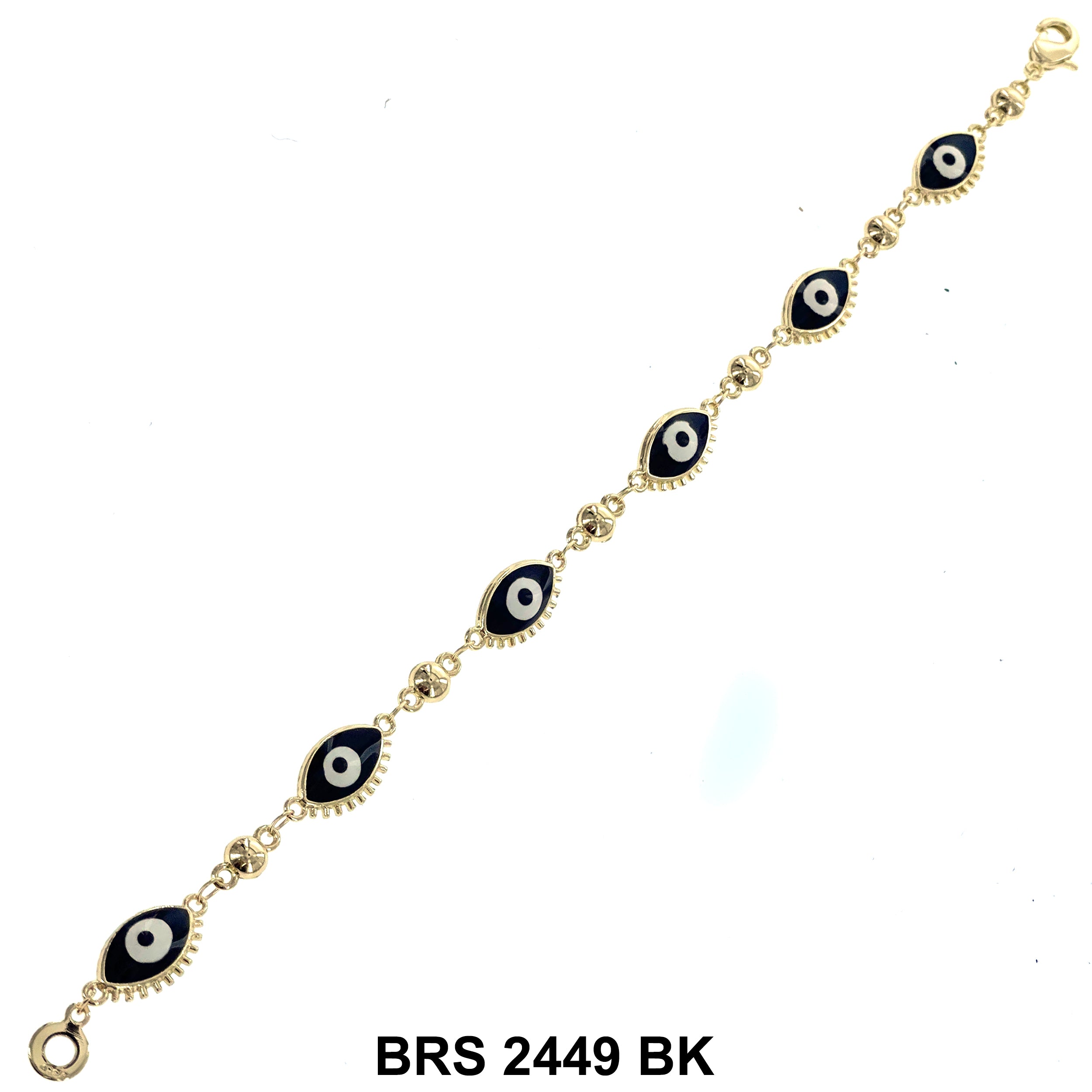 Eye Evil Eye Beads Bracelet BRS 2449 BK