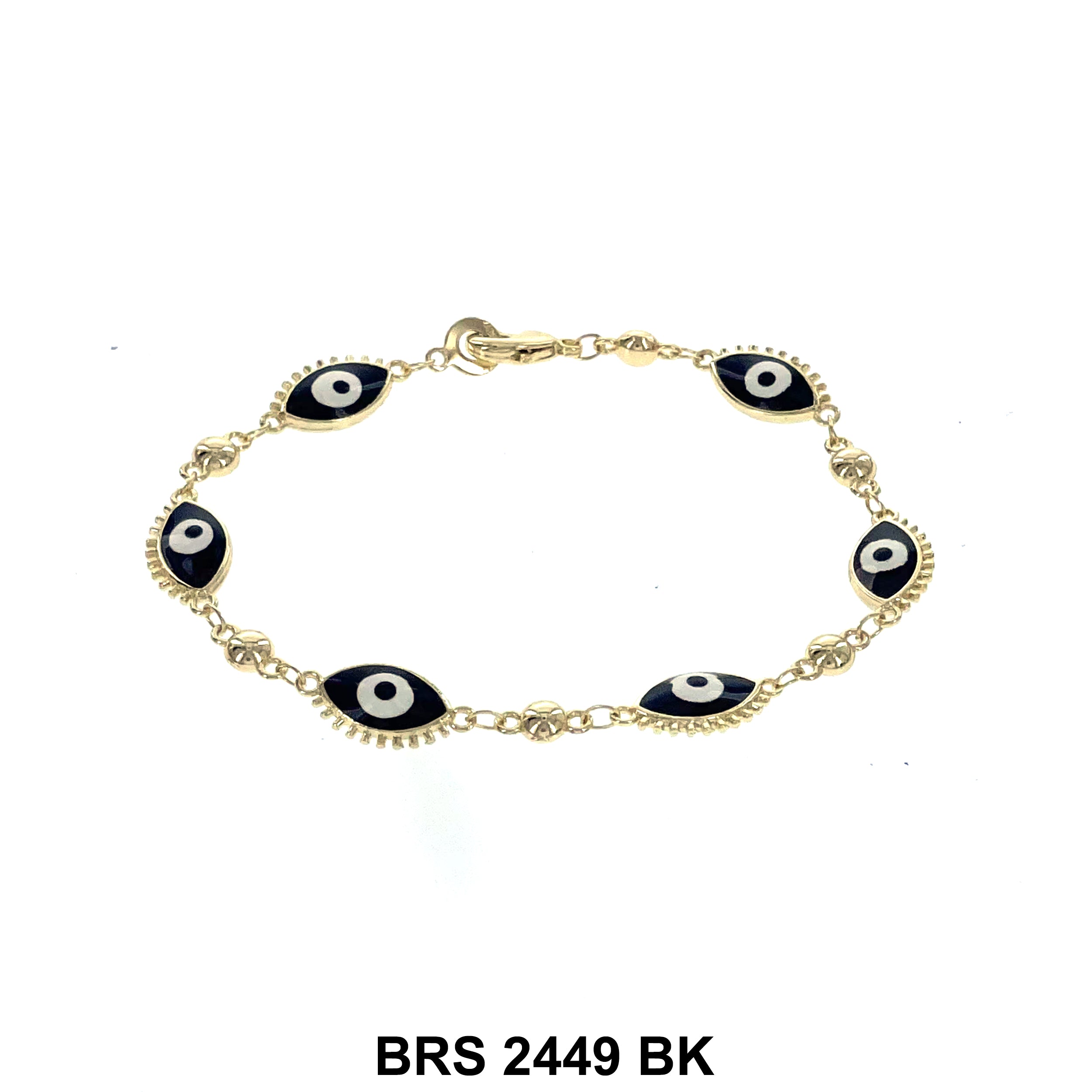 Eye Evil Eye Beads Bracelet BRS 2449 BK