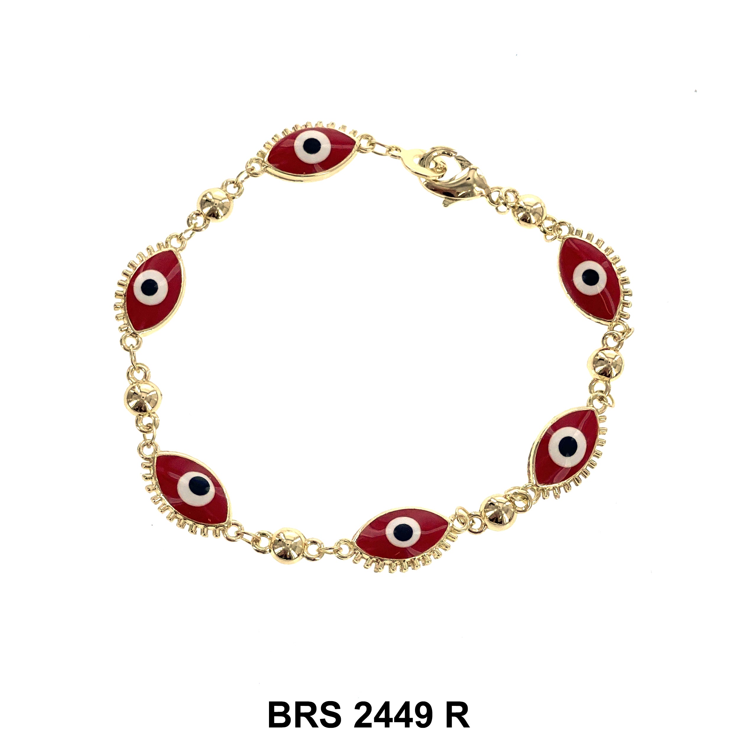 Eye Evil Eye Beads Bracelet BRS 2449 R