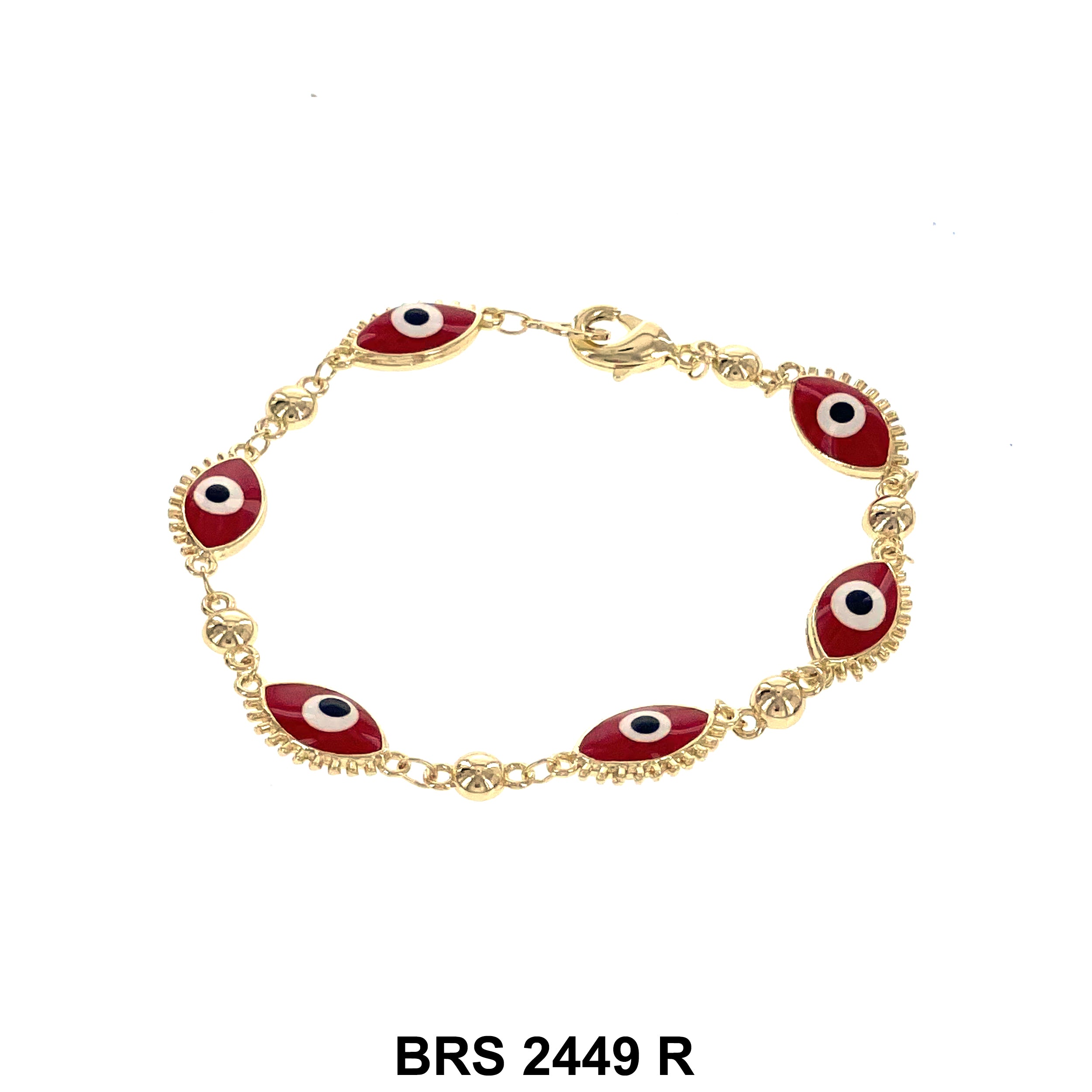 Eye Evil Eye Beads Bracelet BRS 2449 R