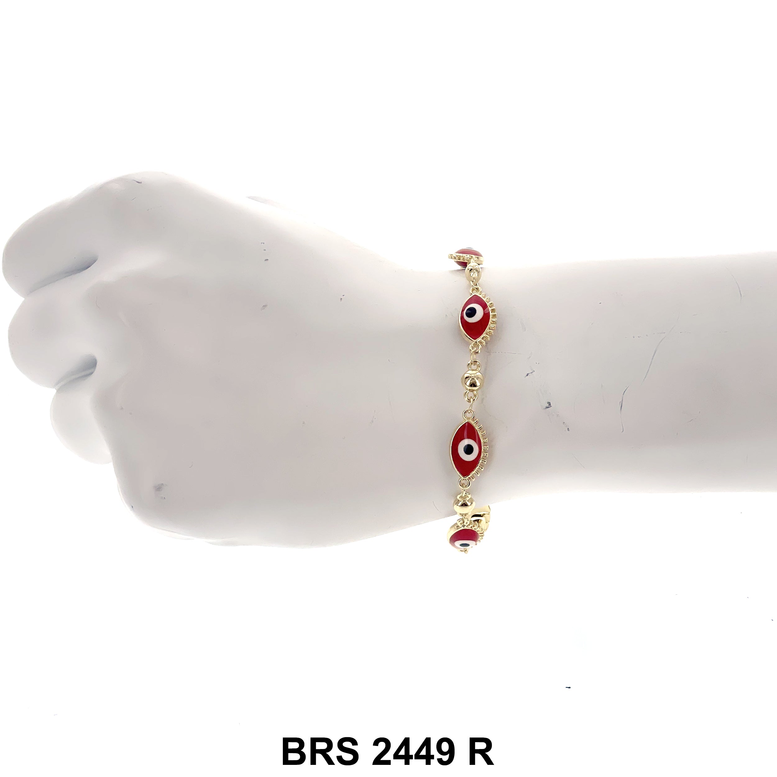 Eye Evil Eye Beads Bracelet BRS 2449 R