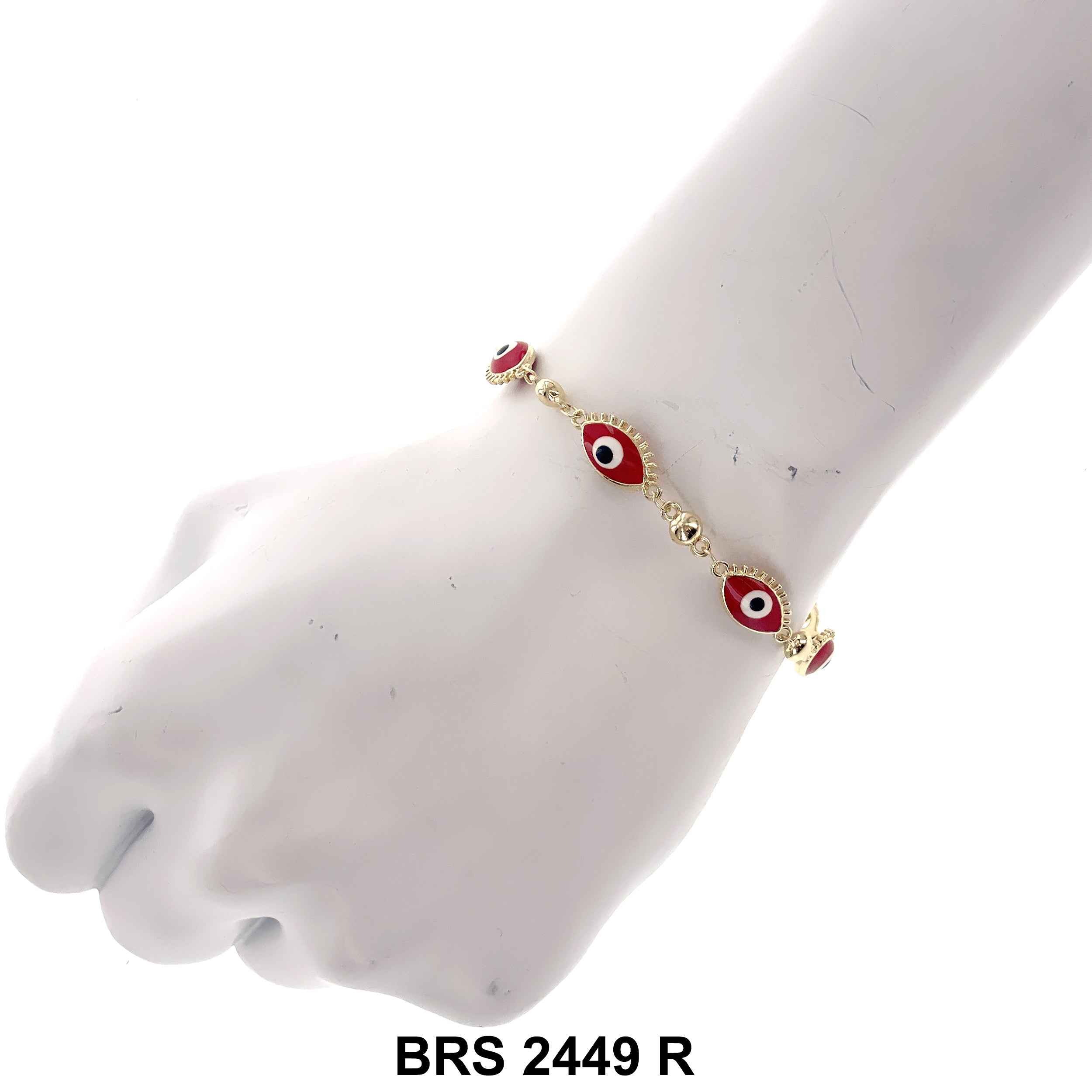 Eye Evil Eye Beads Bracelet BRS 2449 R