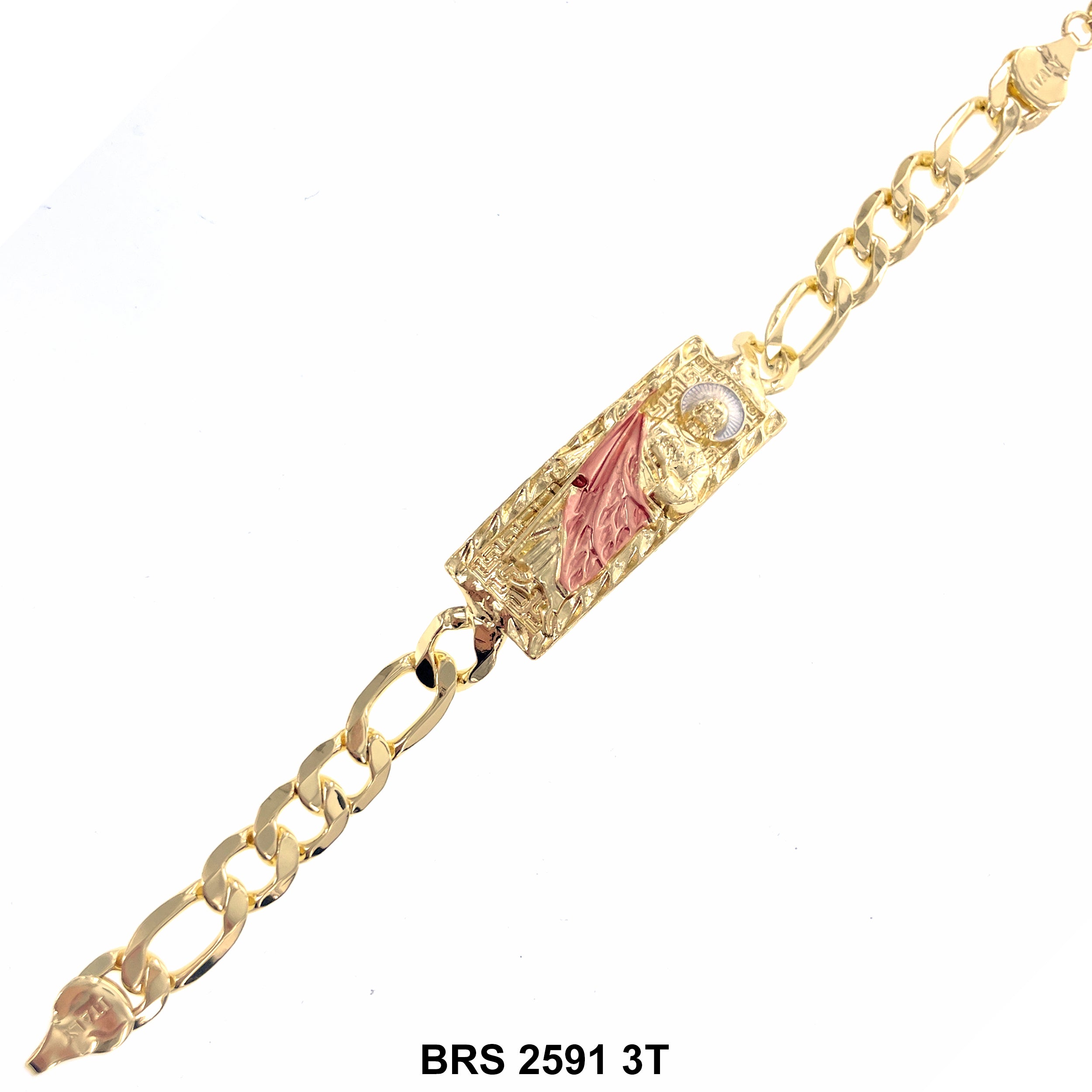 San Judas Chain Bracelet BRS 2591 3T