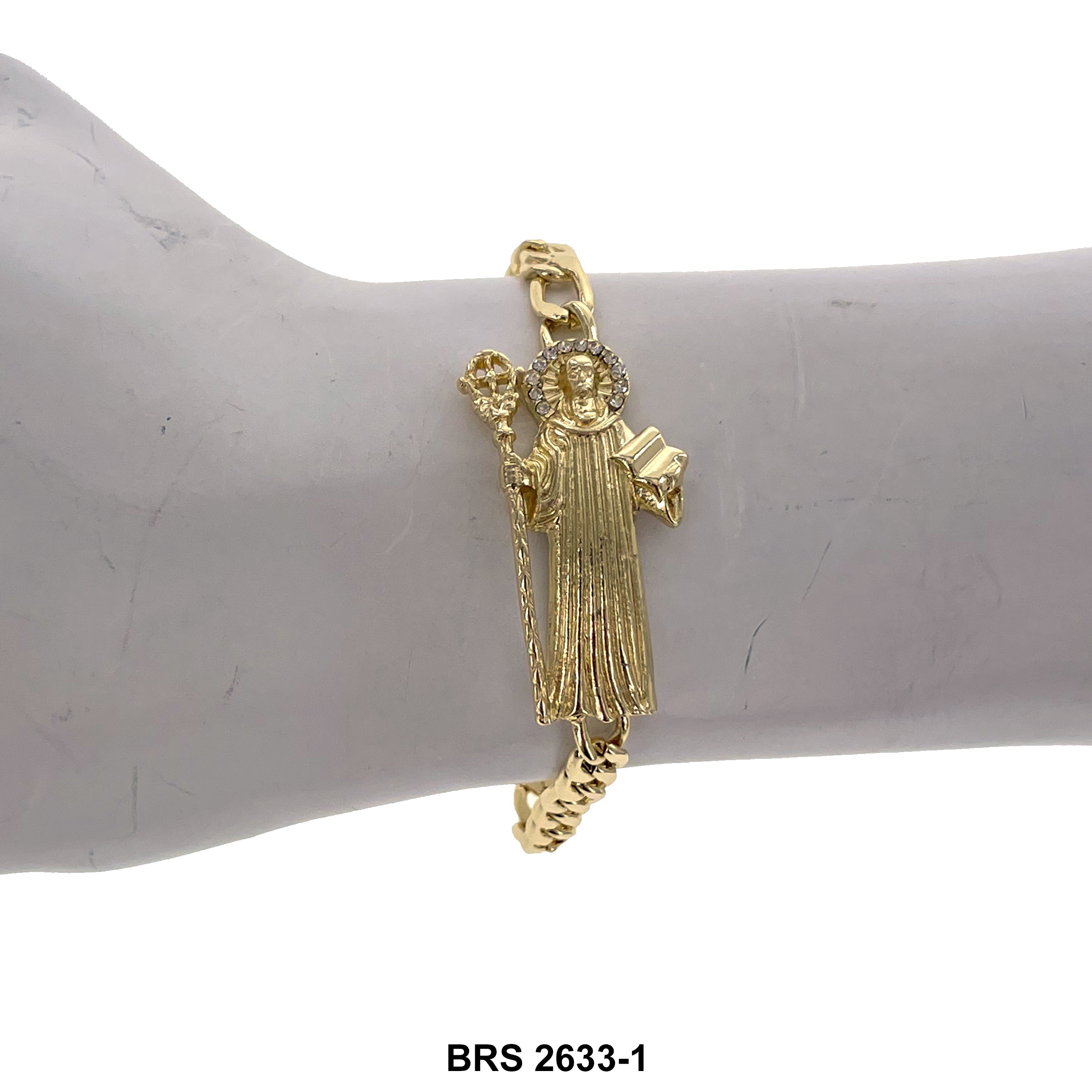 Pulsera Ajustable San Judas BRS 2431 GR