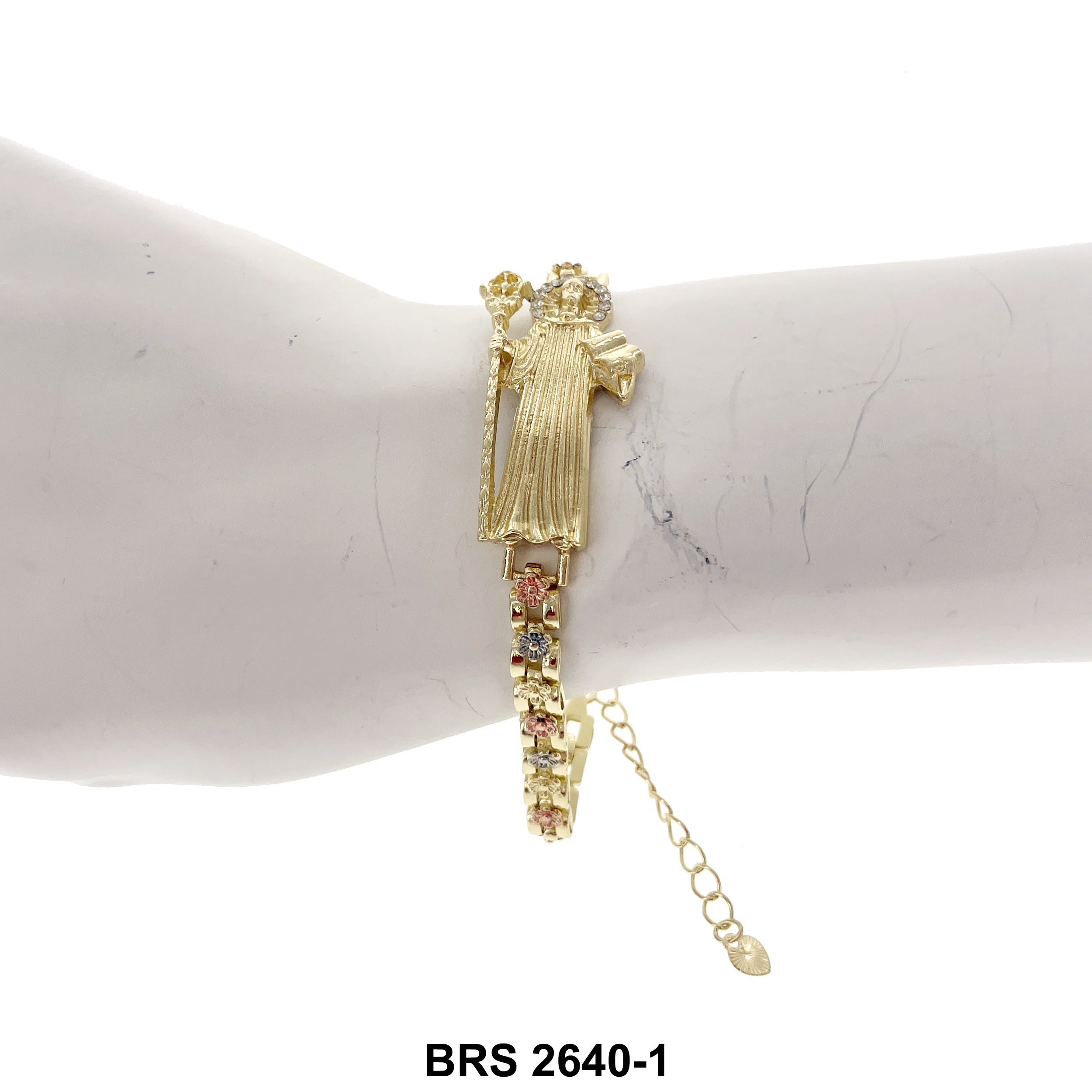 Pulsera Ajustable San Judas BRS 2431 GR