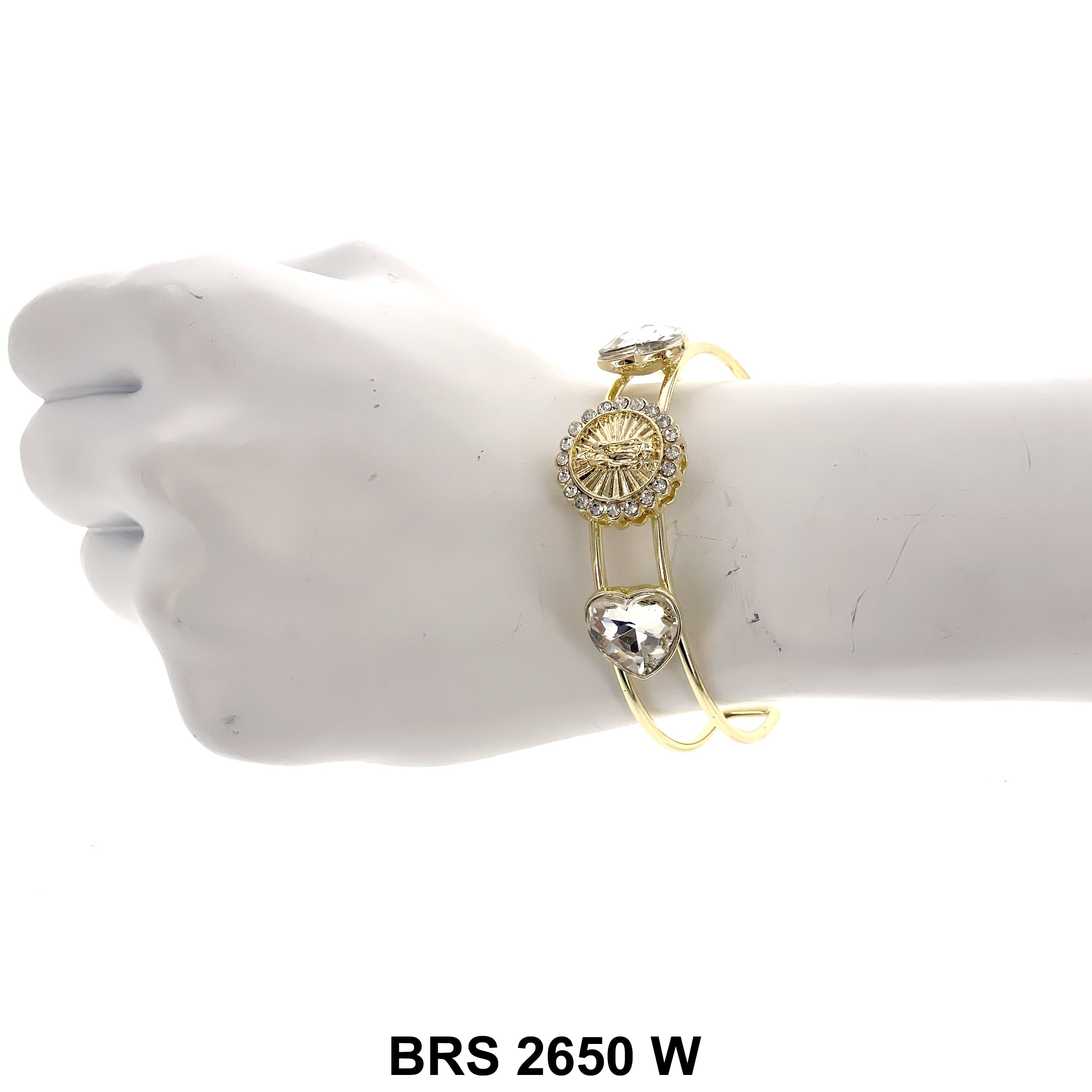 Guadalupe Cuff Bangle Bracelet BRS 2650 W