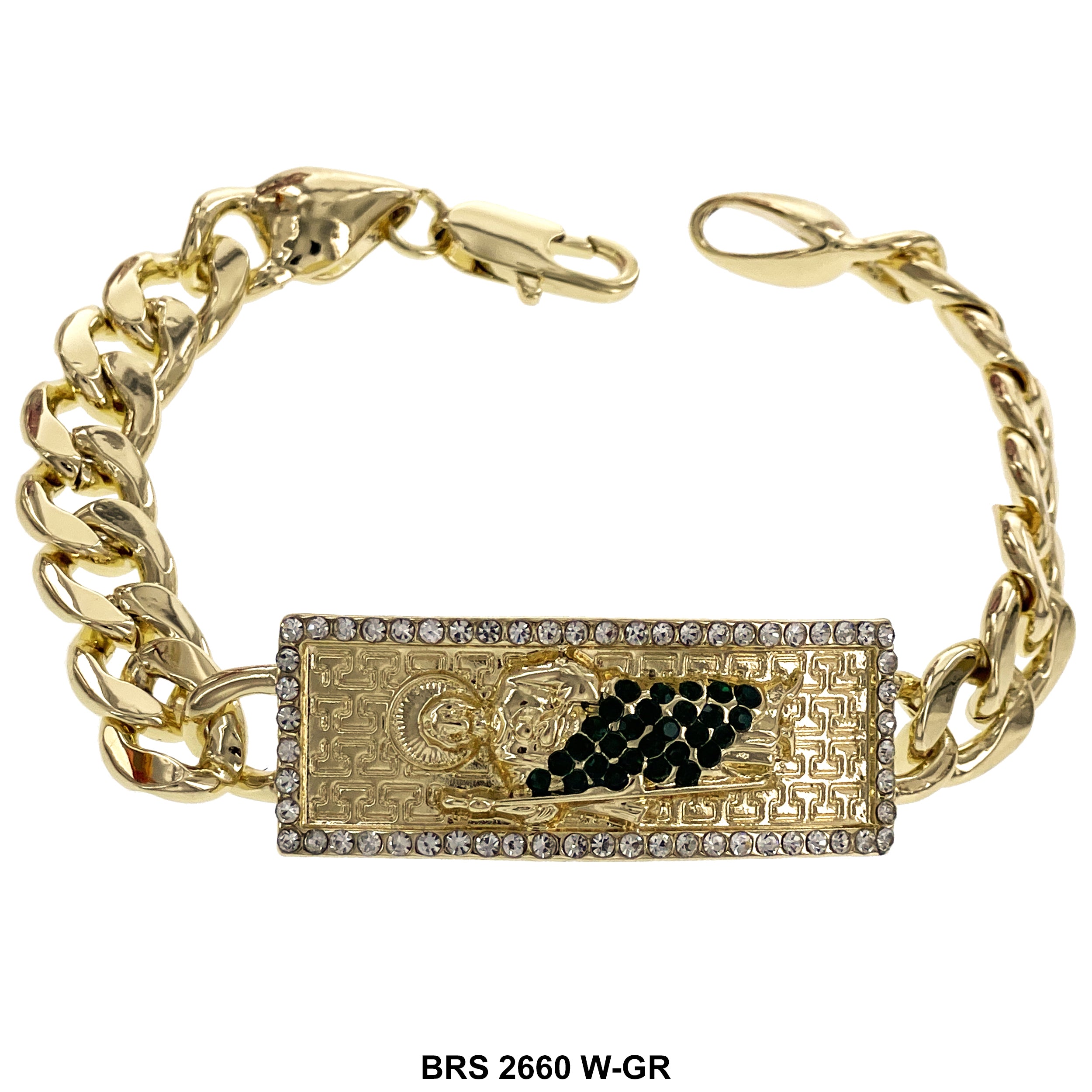 San Judas Bracelet BRS 2660 W-GR