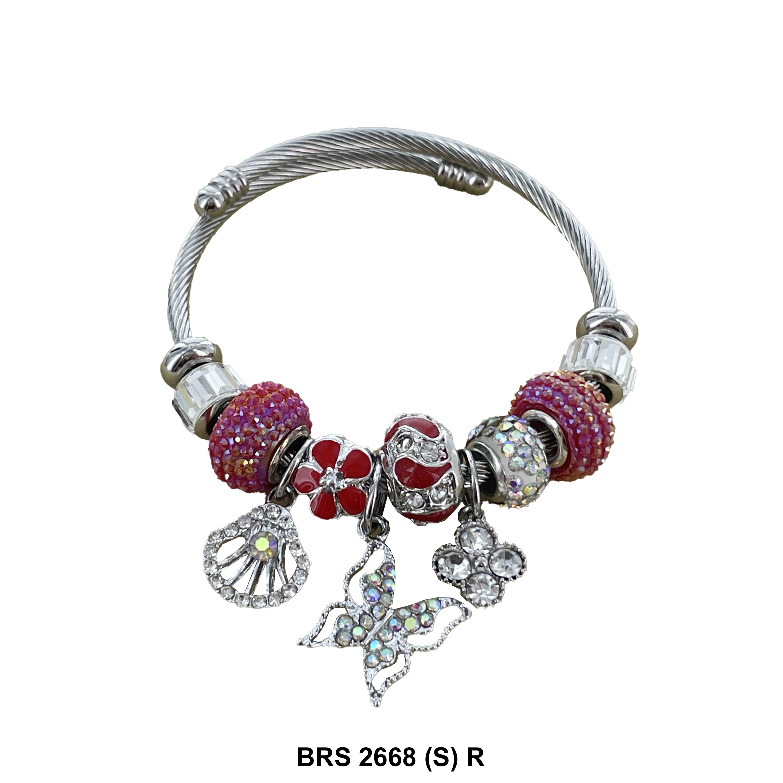 Hanging Charms Openable Bracelet BRS 2668 (S) R