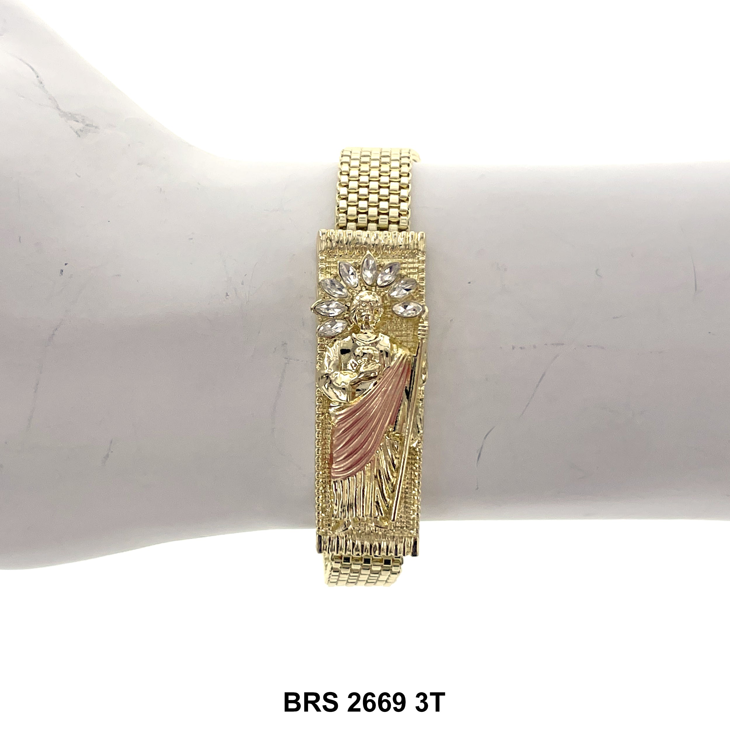 San Judas Men Bracelet BRS 2669 3T