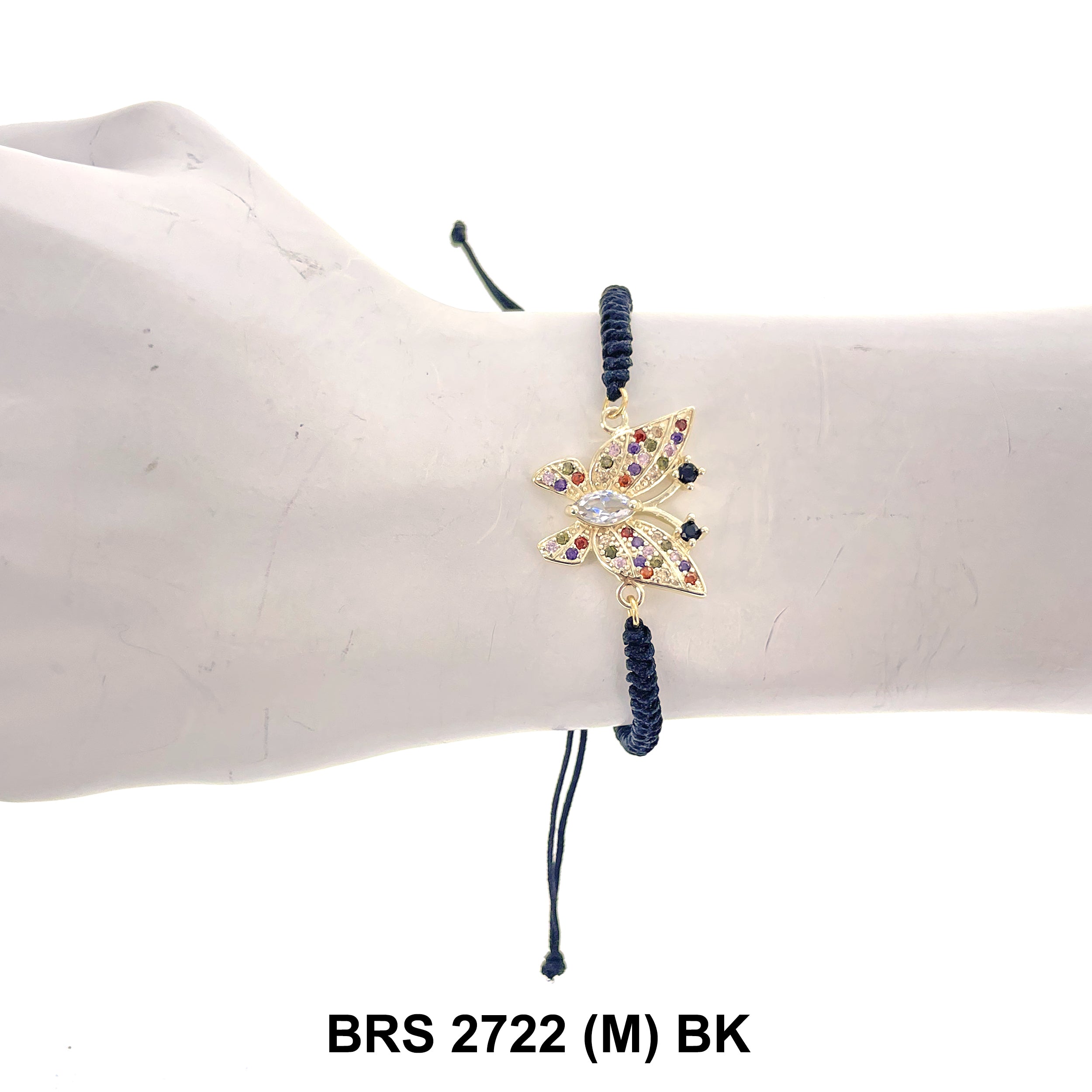 Butterfly Thread Bracelet BRS 2722 (M) BK