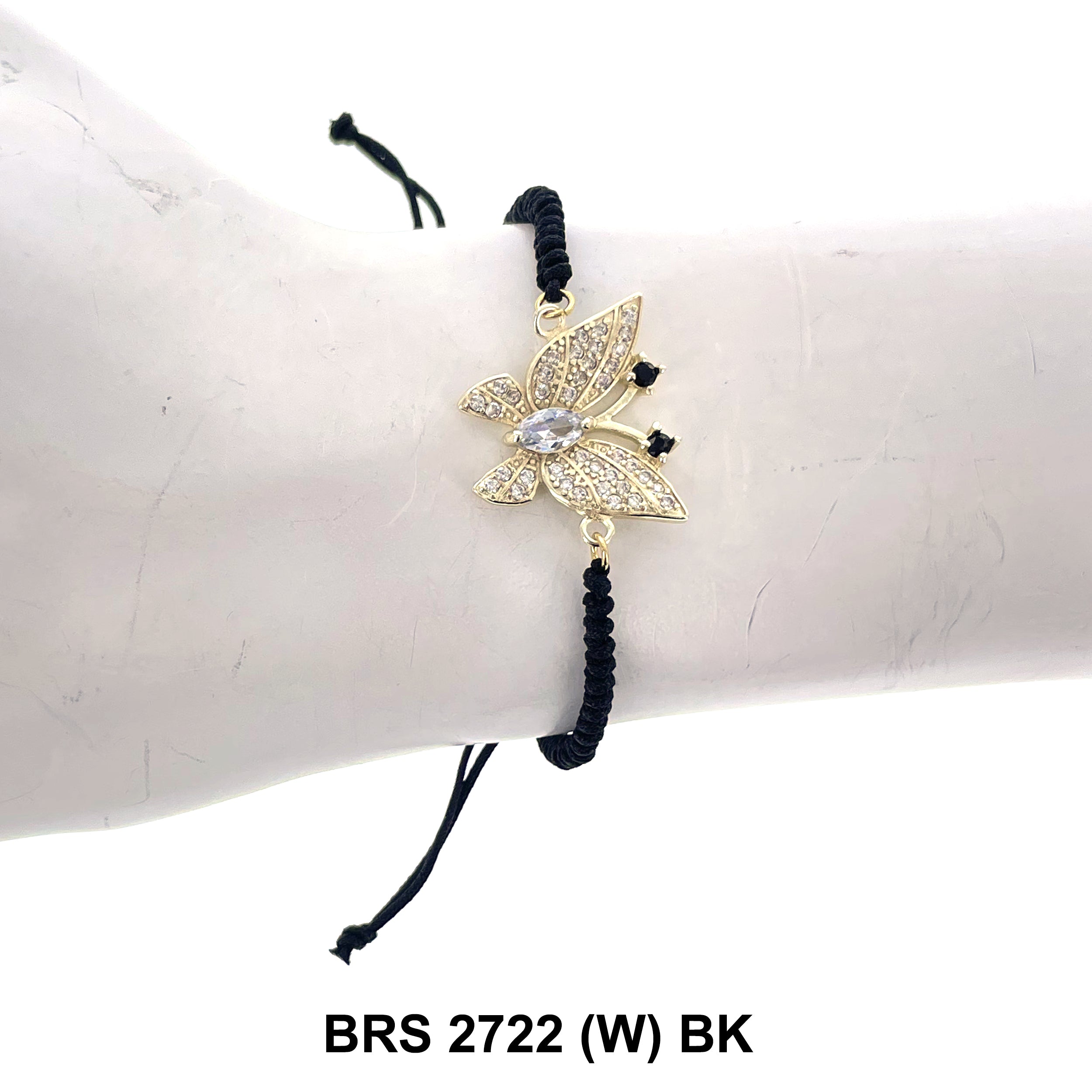 Butterfly Thread Bracelet BRS 2722 (W) BK