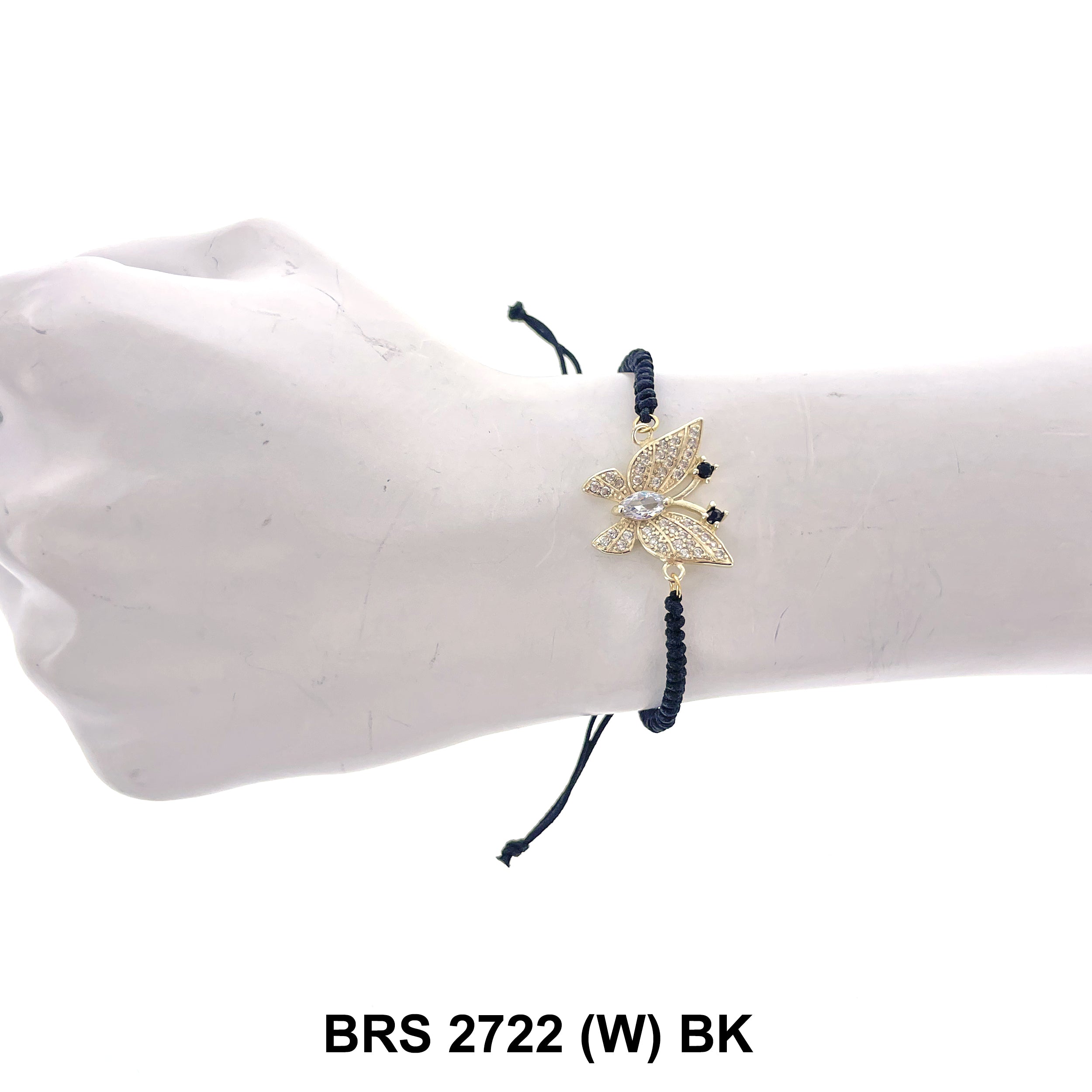 Butterfly Thread Bracelet BRS 2722 (W) BK