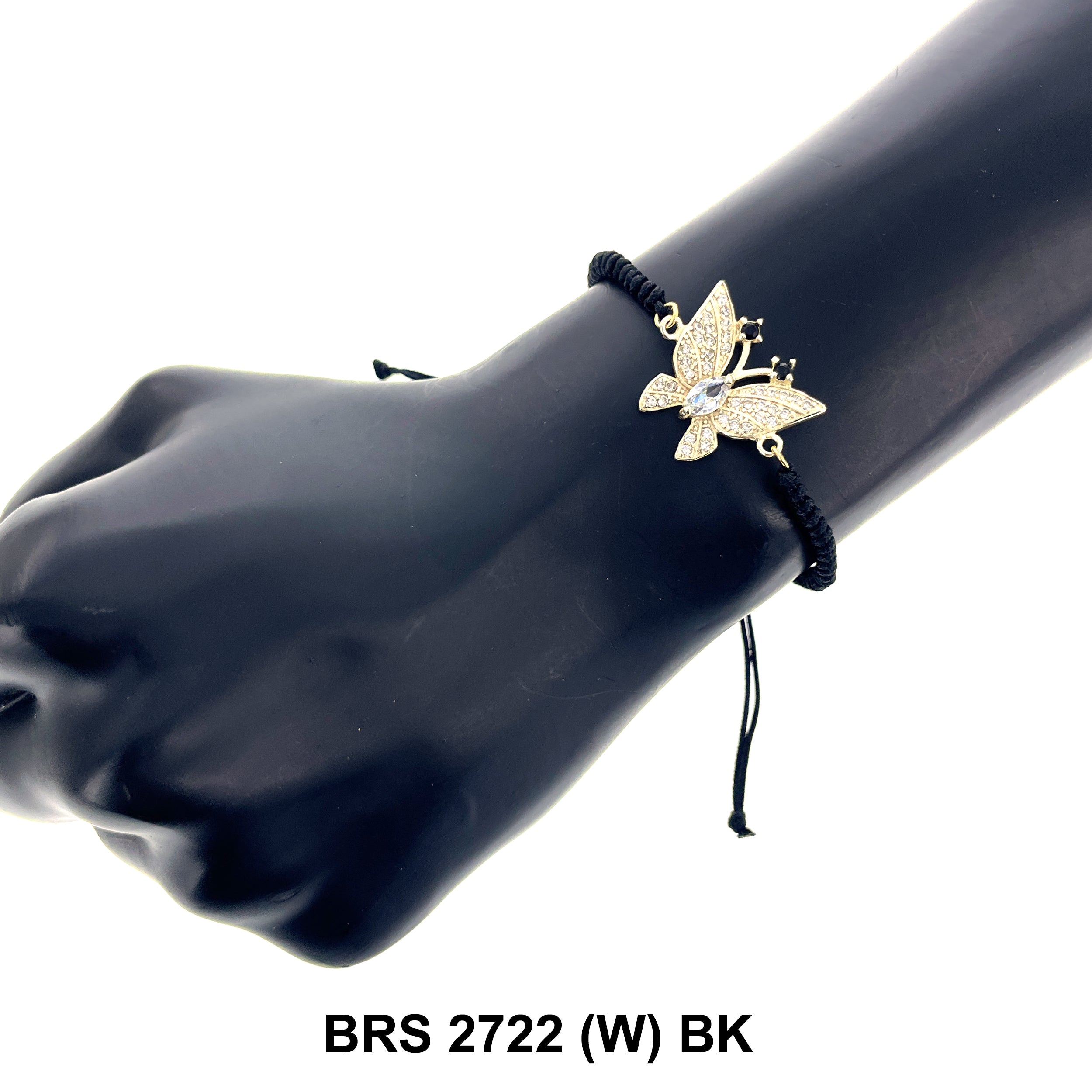 Butterfly Thread Bracelet BRS 2722 (W) BK