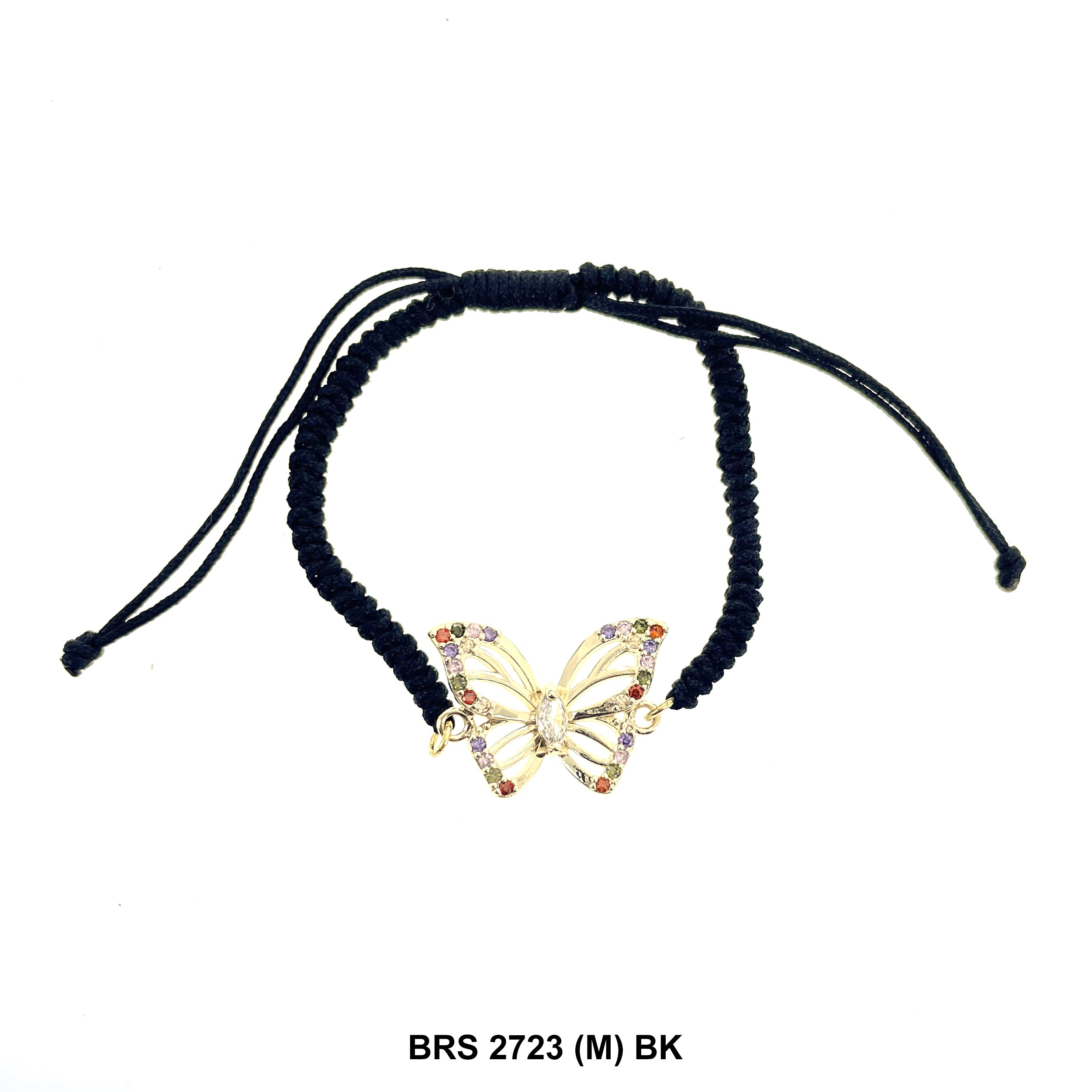 Butterfly Thread Bracelet BRS 2723 (M) BK