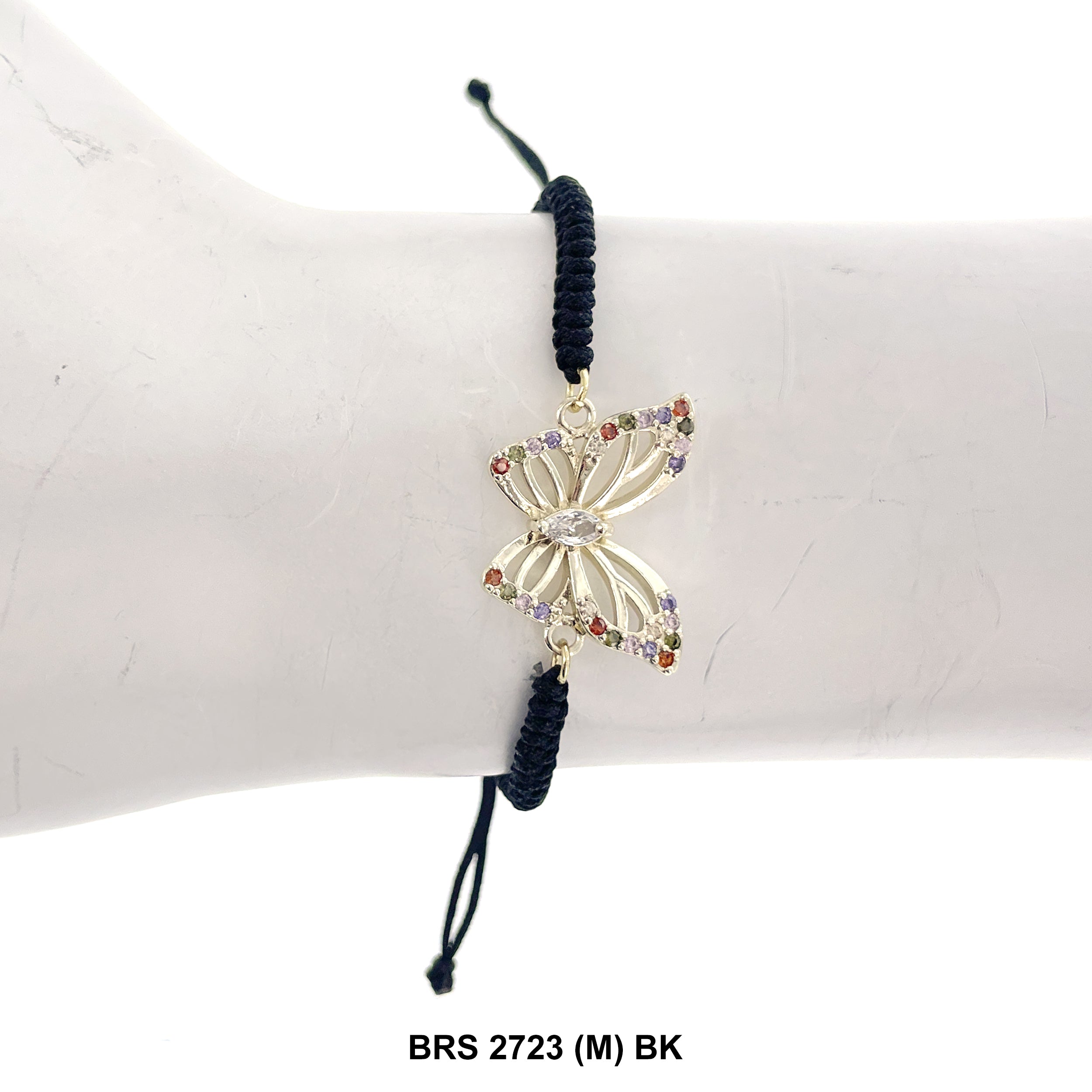 Butterfly Thread Bracelet BRS 2723 (M) BK