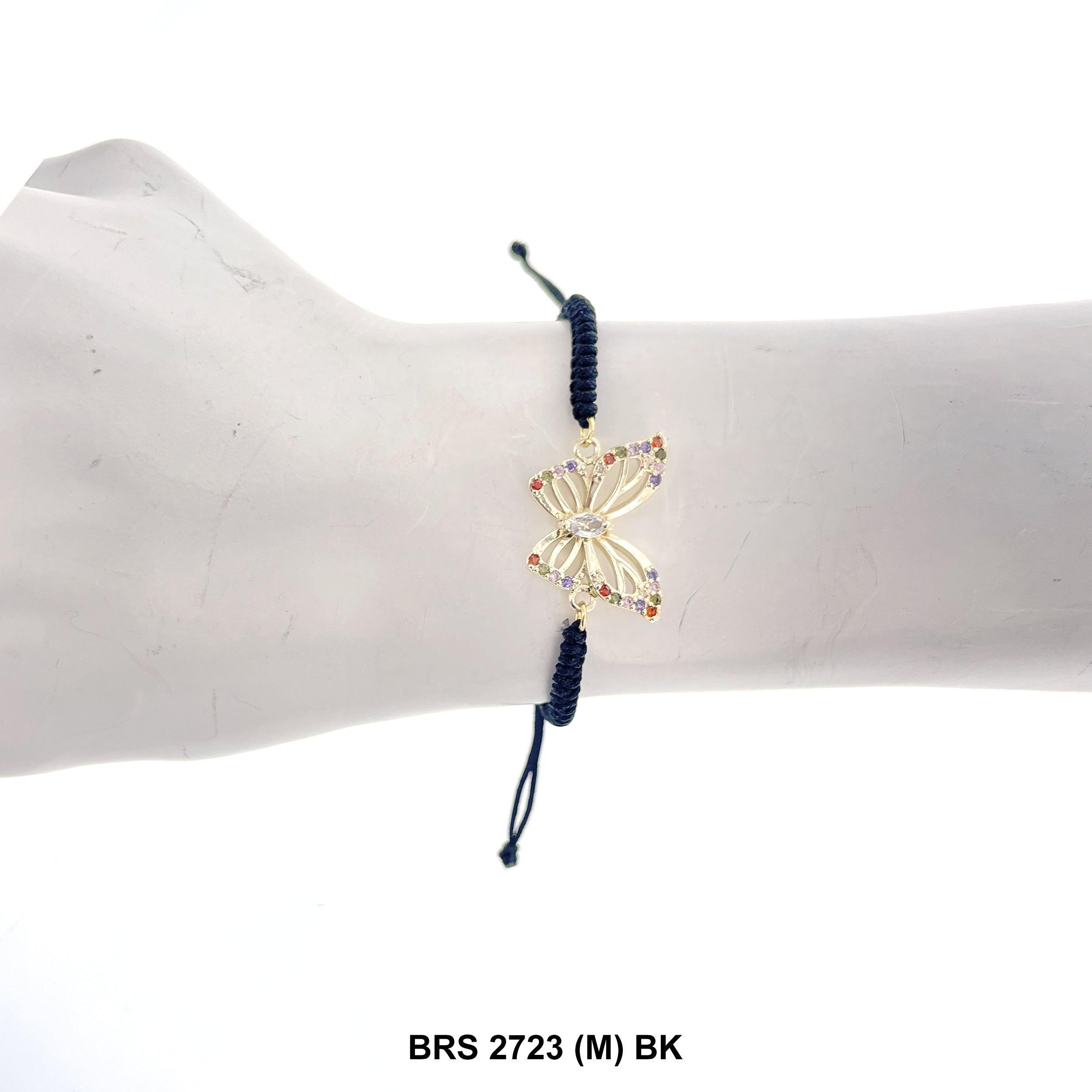 Butterfly Thread Bracelet BRS 2723 (M) BK