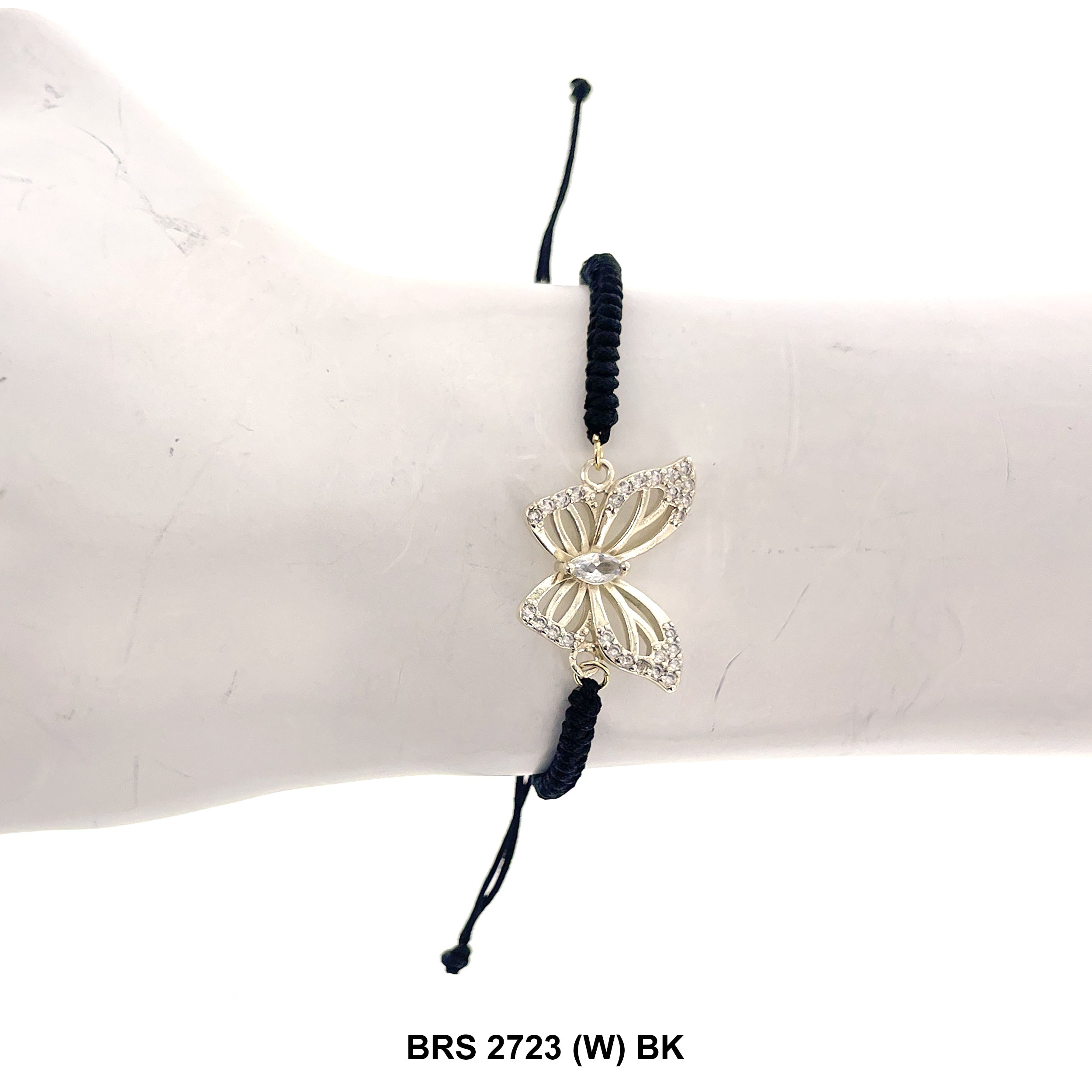 Butterfly Thread Bracelet BRS 2723 (W) BK