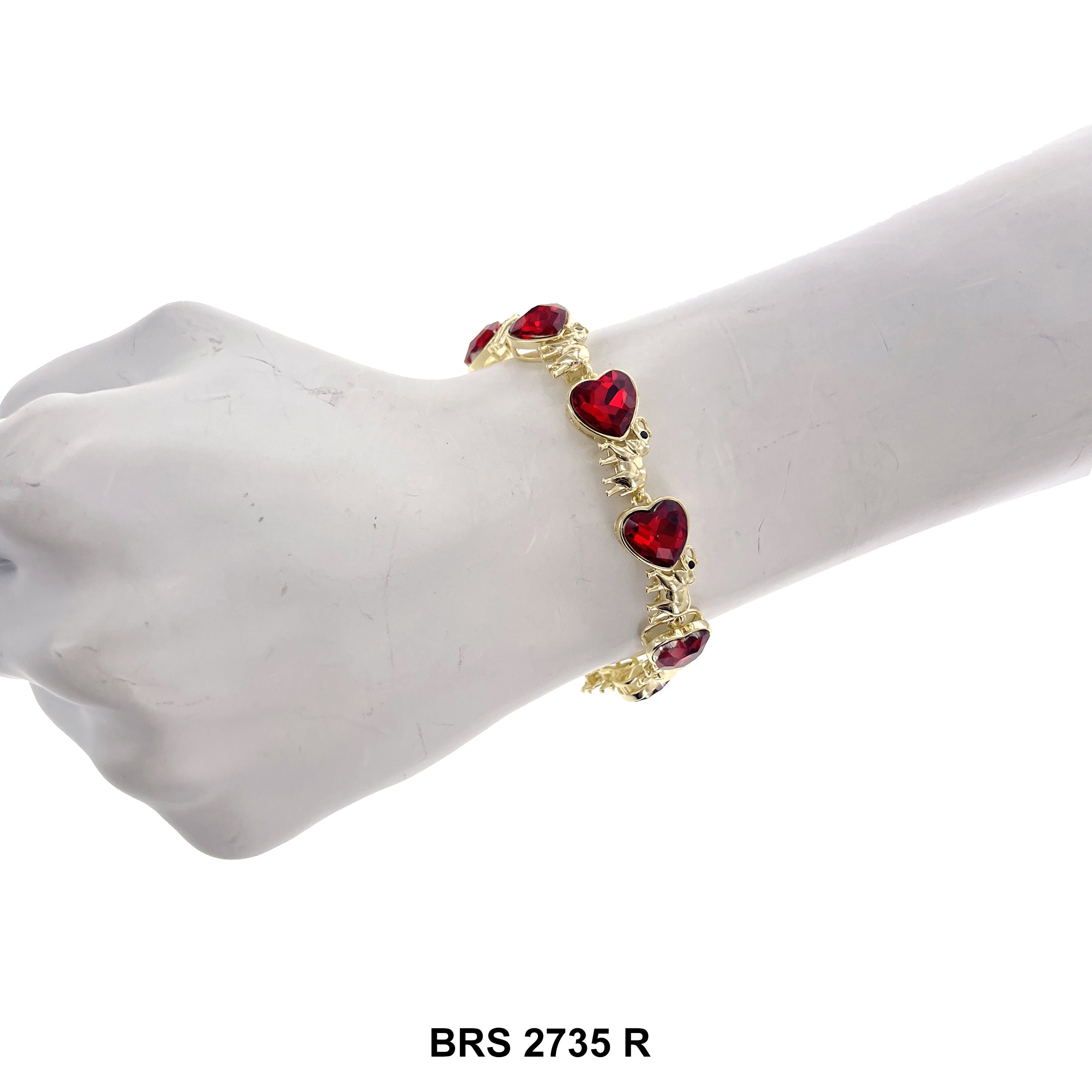Elephant And Heart Bracelet BRS 2735 R