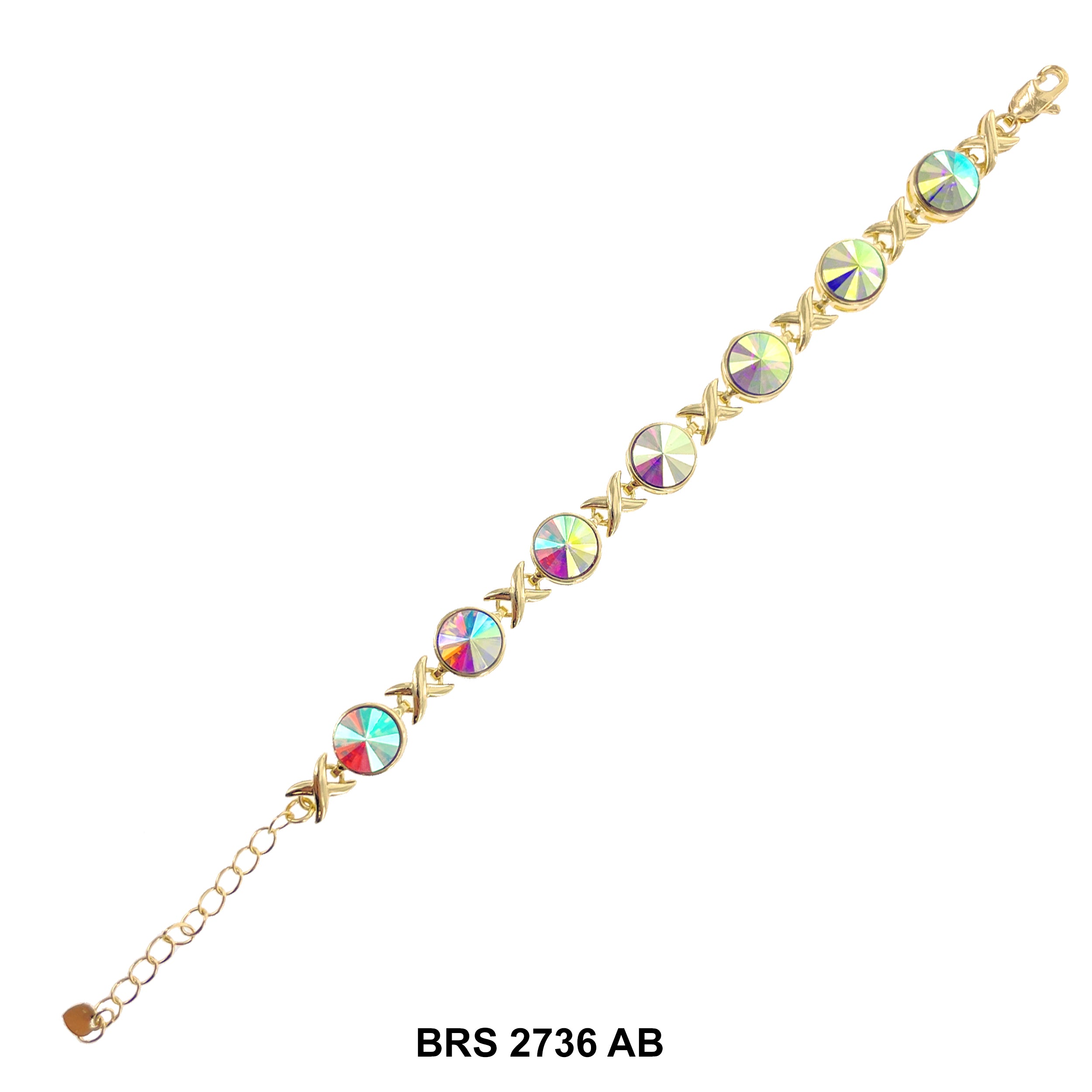 X O Round Stones Bracelet BRS 2736 AB