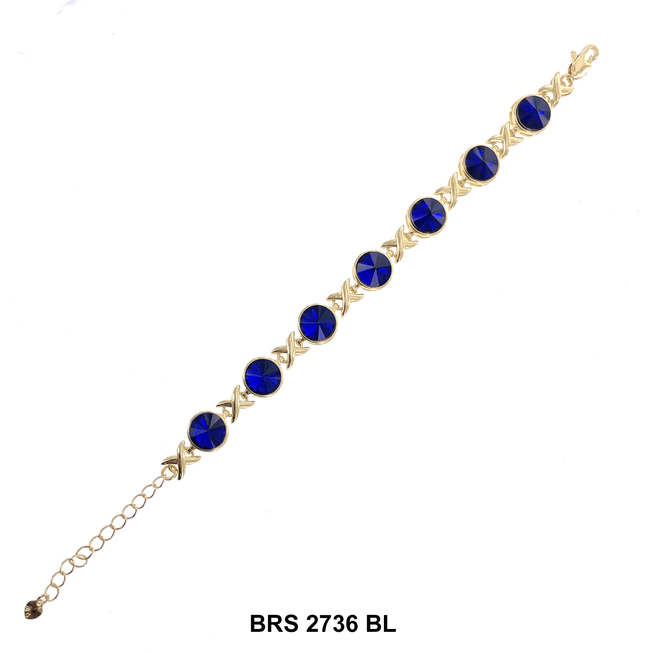 X O Round Stones Bracelet BRS 2736 BL