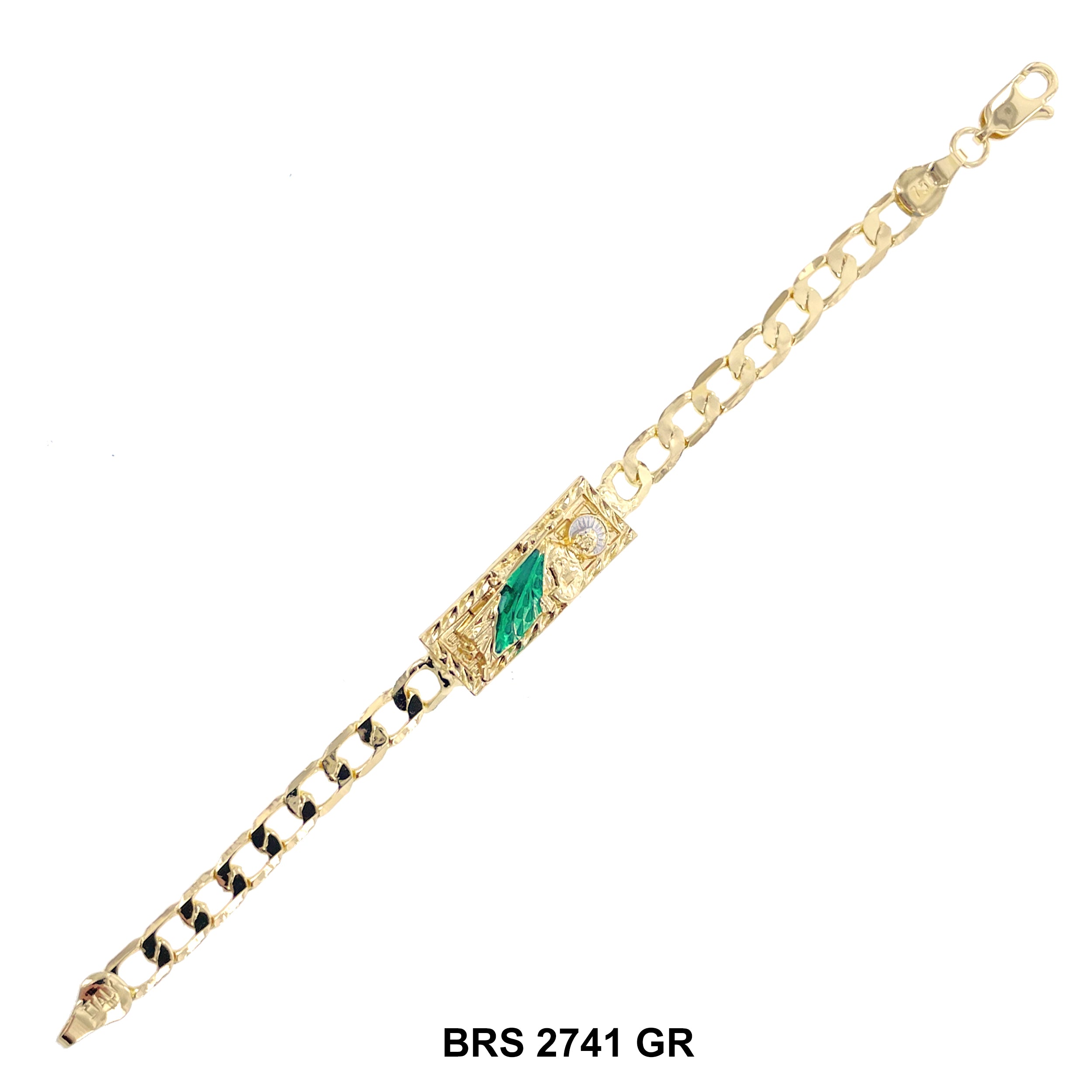 San Judas Kids Cuban Bracelet BRS 2741 GR