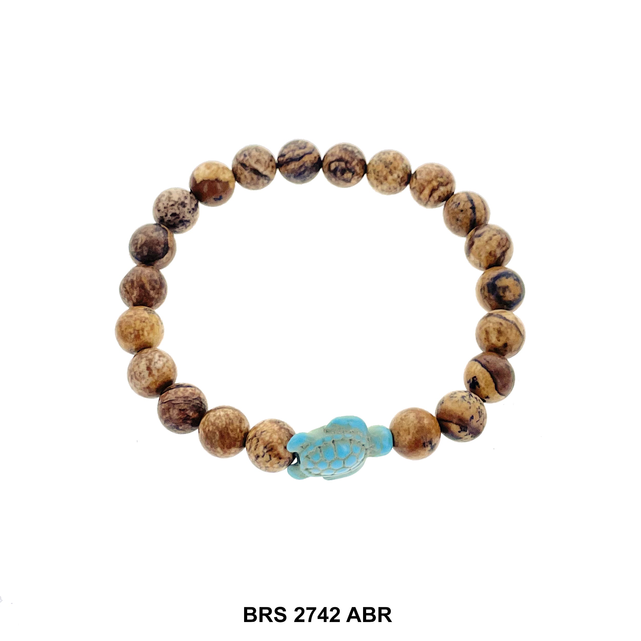 Natural Stone Elastic Turtle Bracelet BRS 2742 ABR