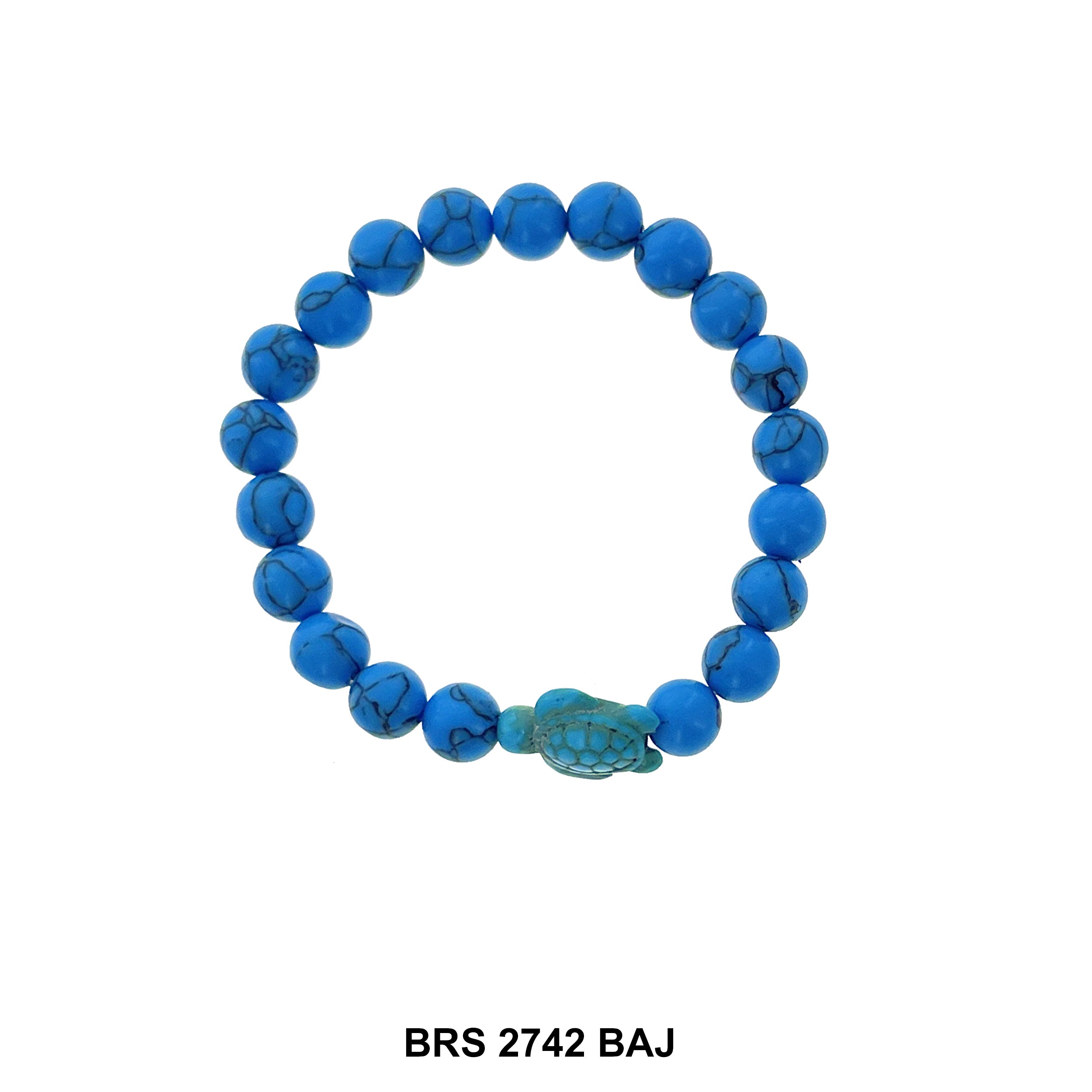 Natural Stone Elastic Turtle Bracelet BRS 2742 BAJ