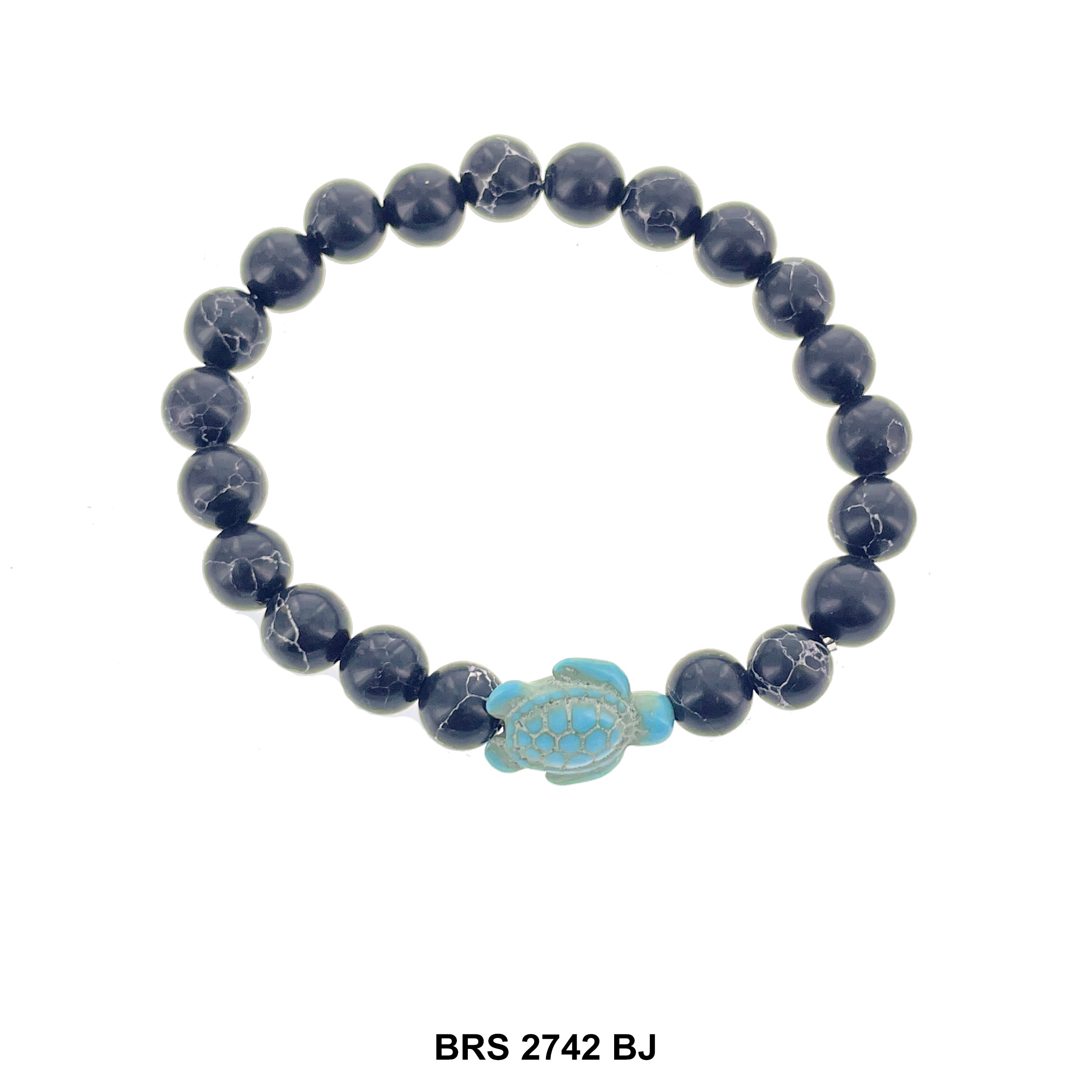 Natural Stone Elastic Turtle Bracelet BRS 2742 BJ