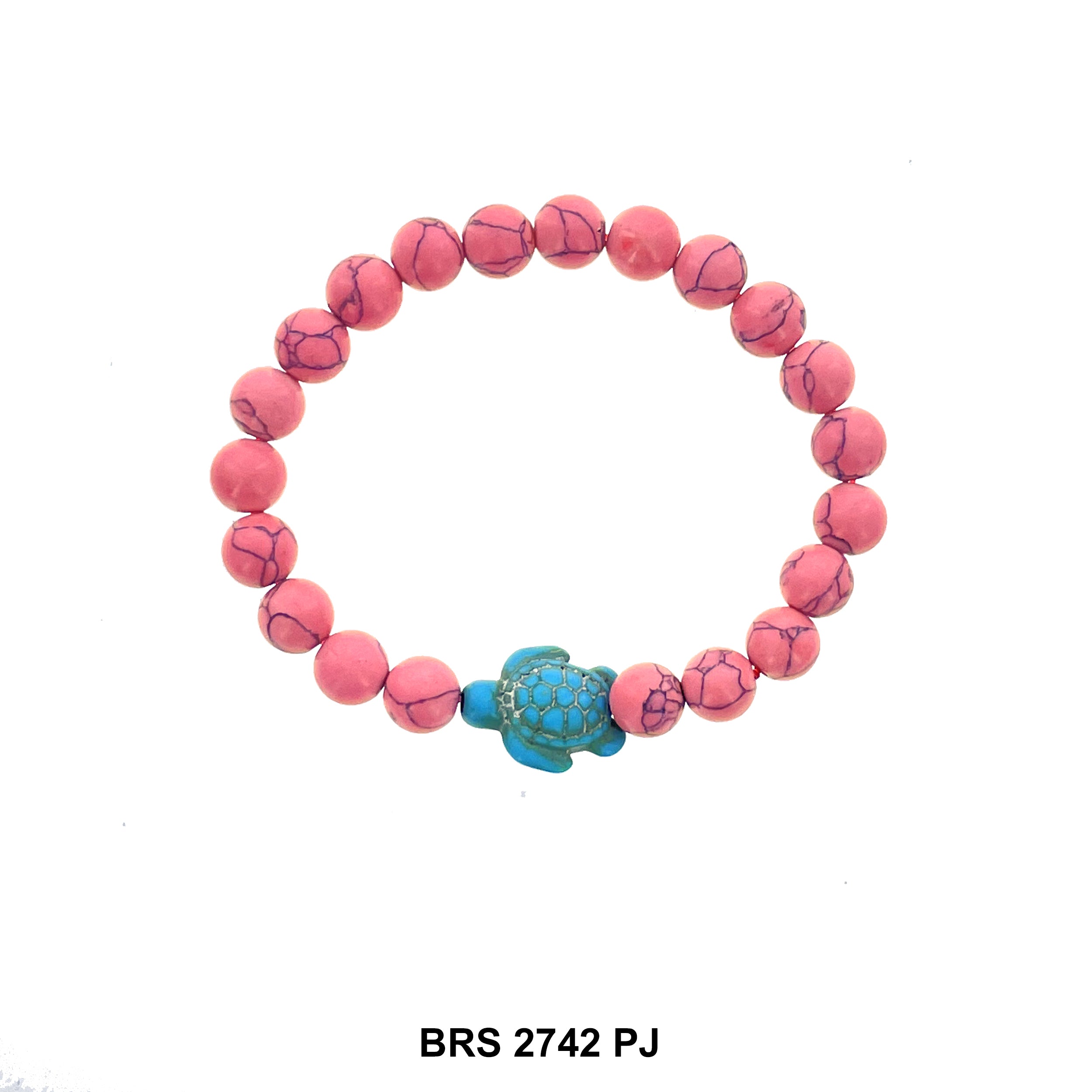 Natural Stone Elastic Turtle Bracelet BRS 2742 PJ