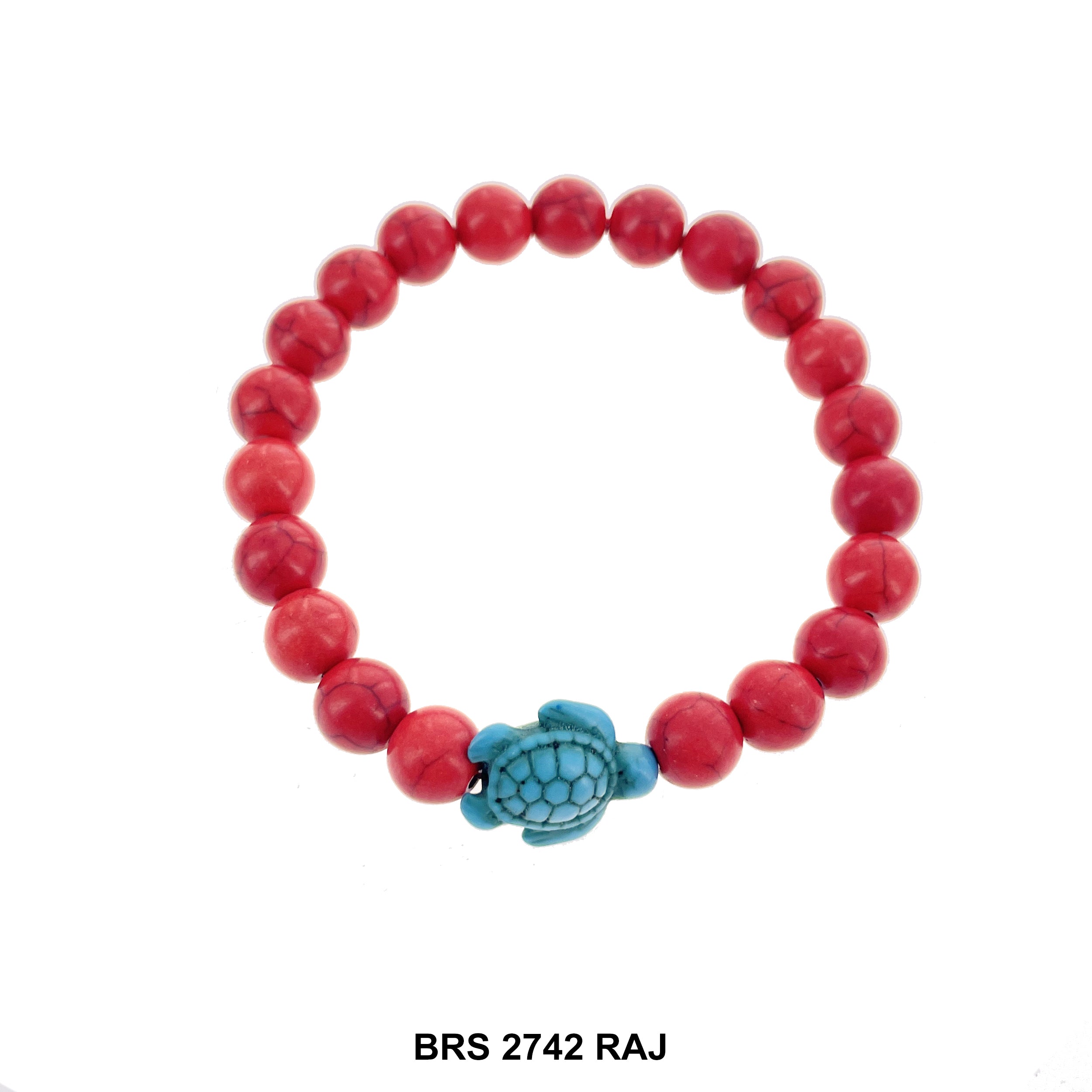 Natural Stone Elastic Turtle Bracelet BRS 2742 RAJ