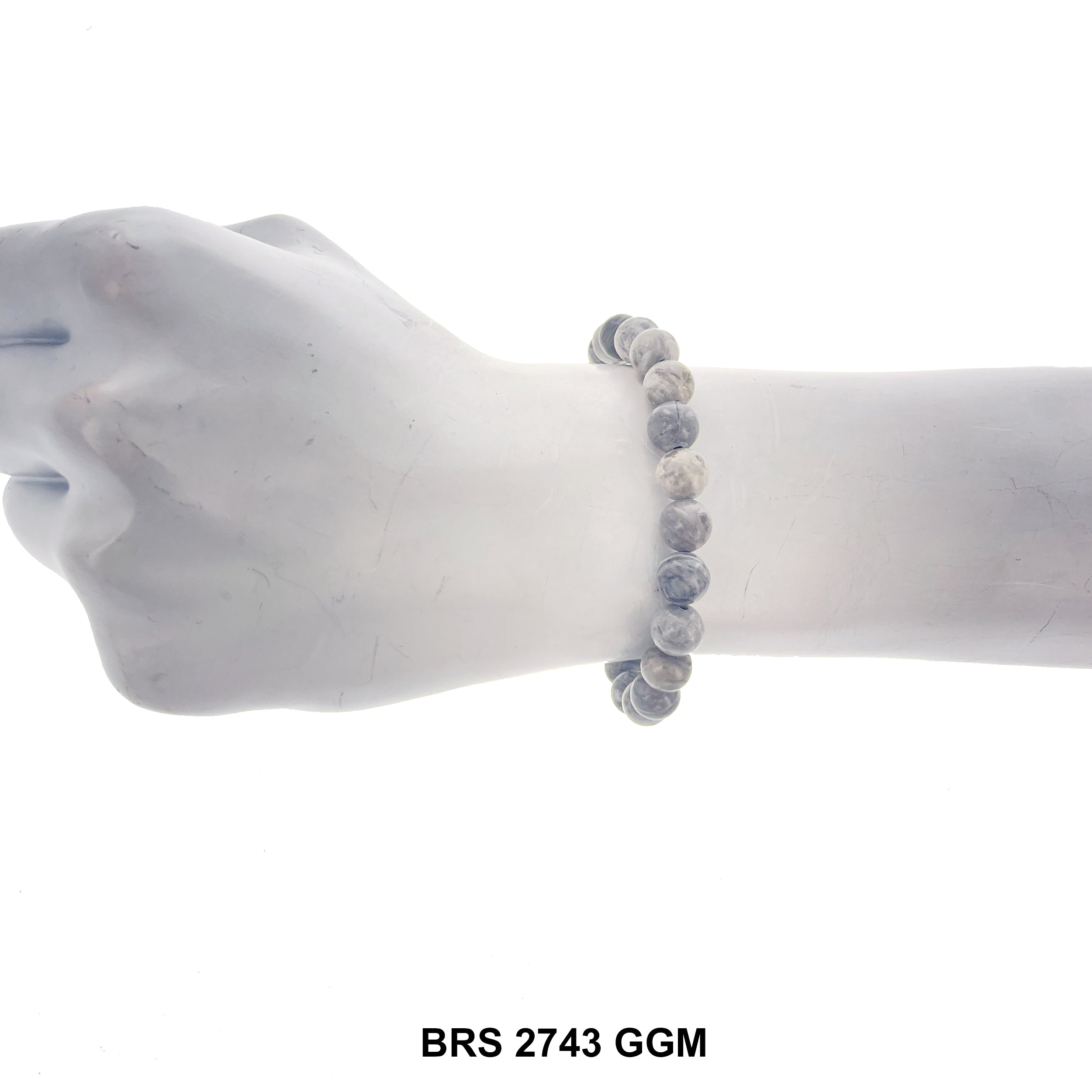 Natural Stone Elastic Bracelet BRS 2743 GGM