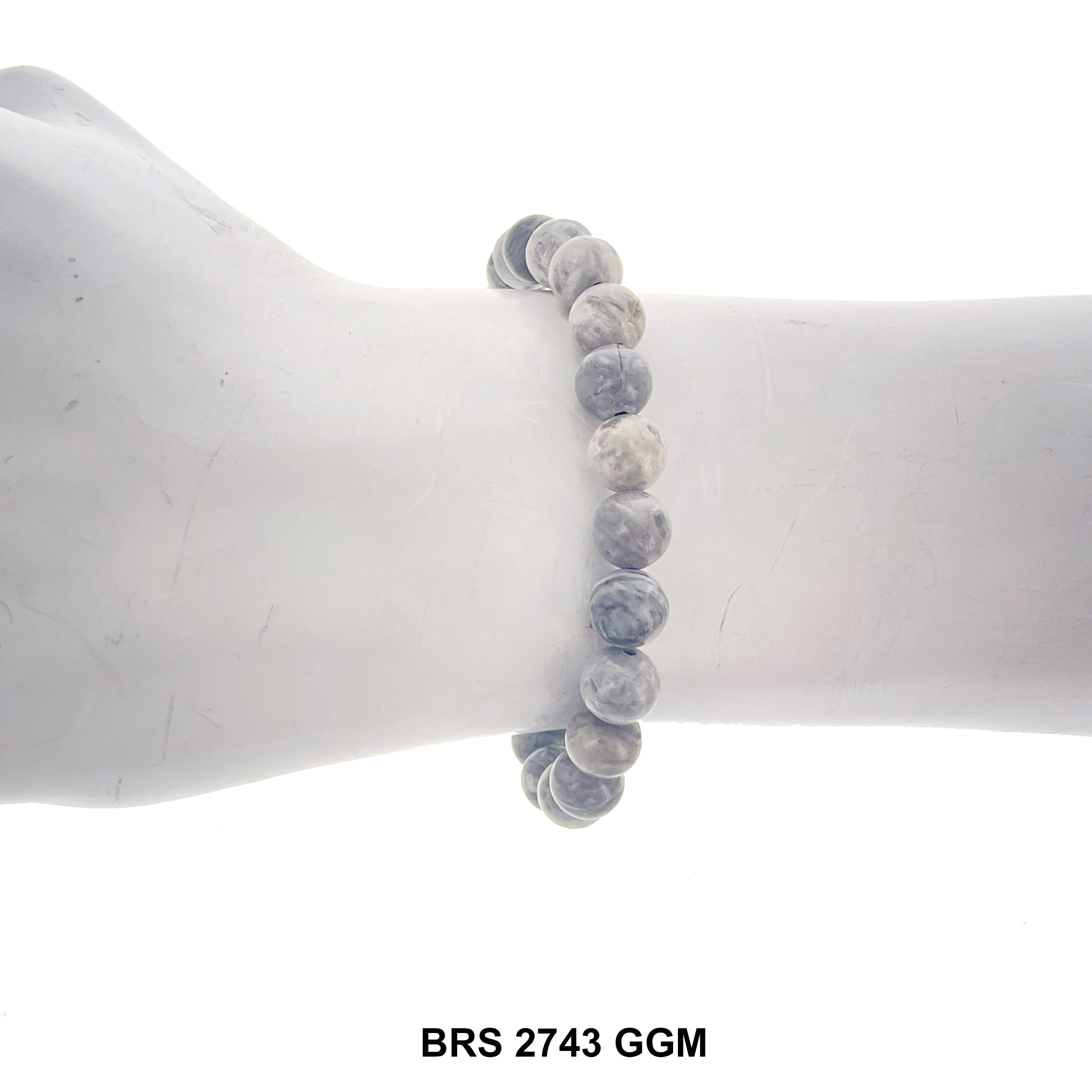 Natural Stone Elastic Bracelet BRS 2743 GGM