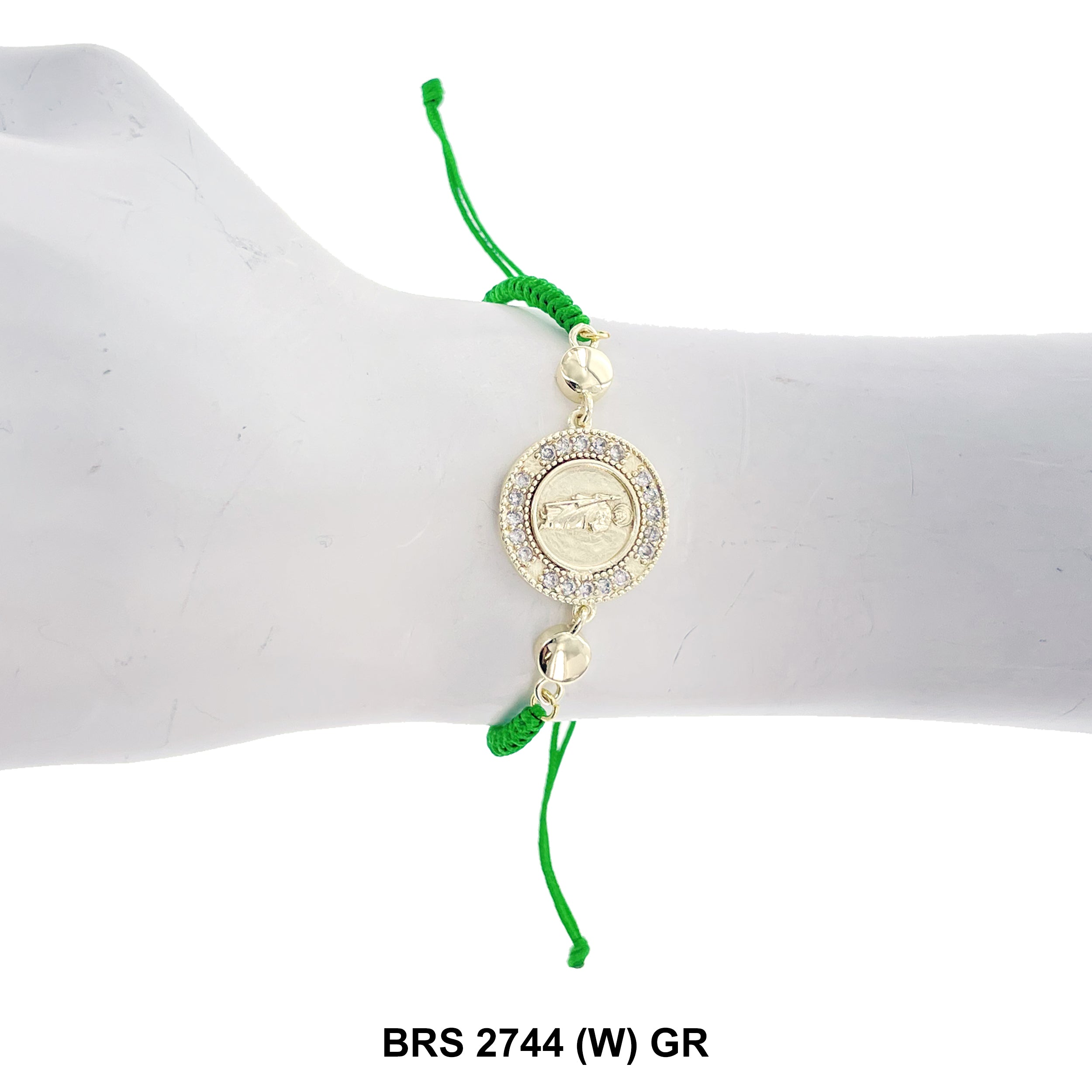 San Judas Thread Bracelets BRS 2744 (W) GR