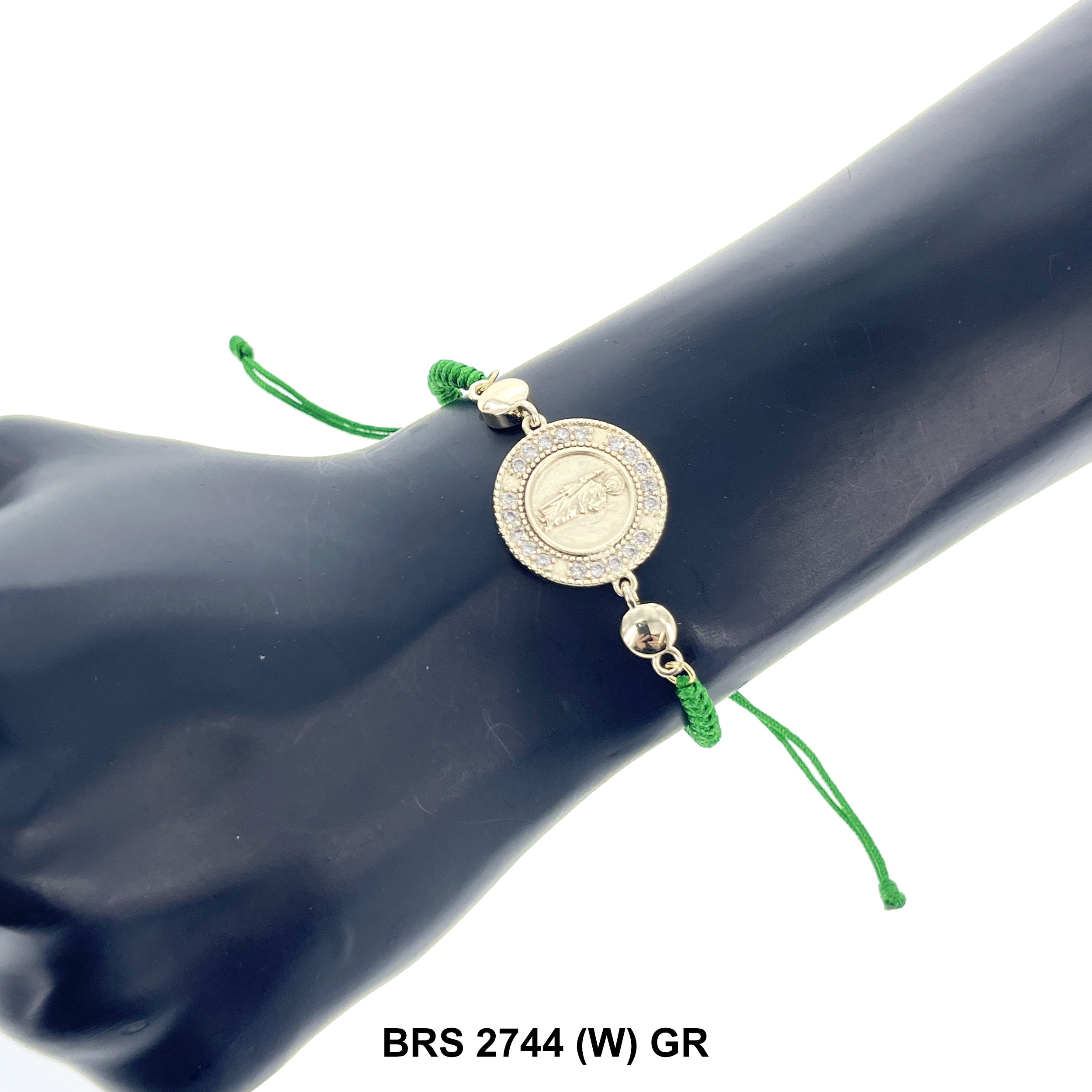 San Judas Thread Bracelets BRS 2744 (W) GR
