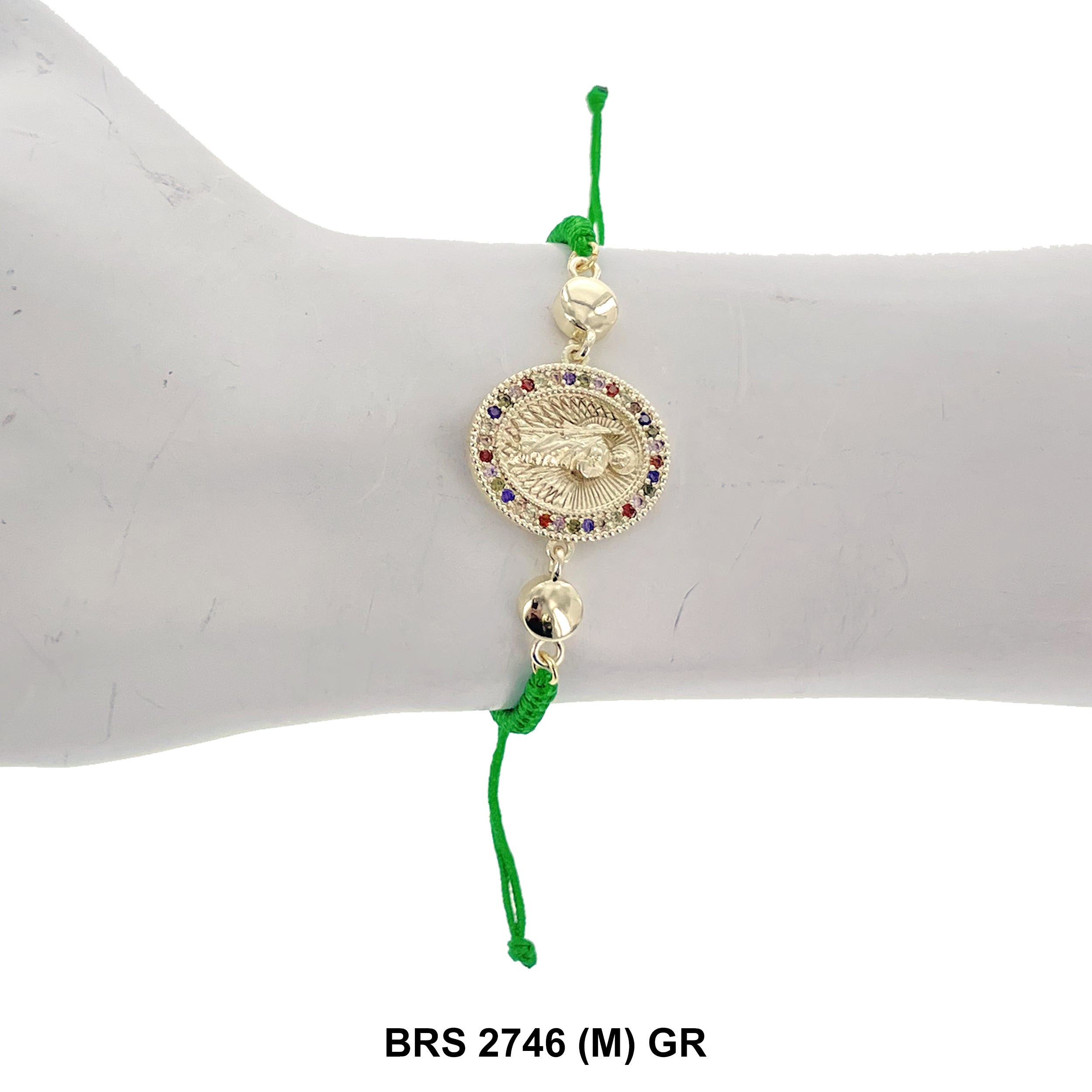 San Judas Thread Bracelets BRS 2746 (M) GR