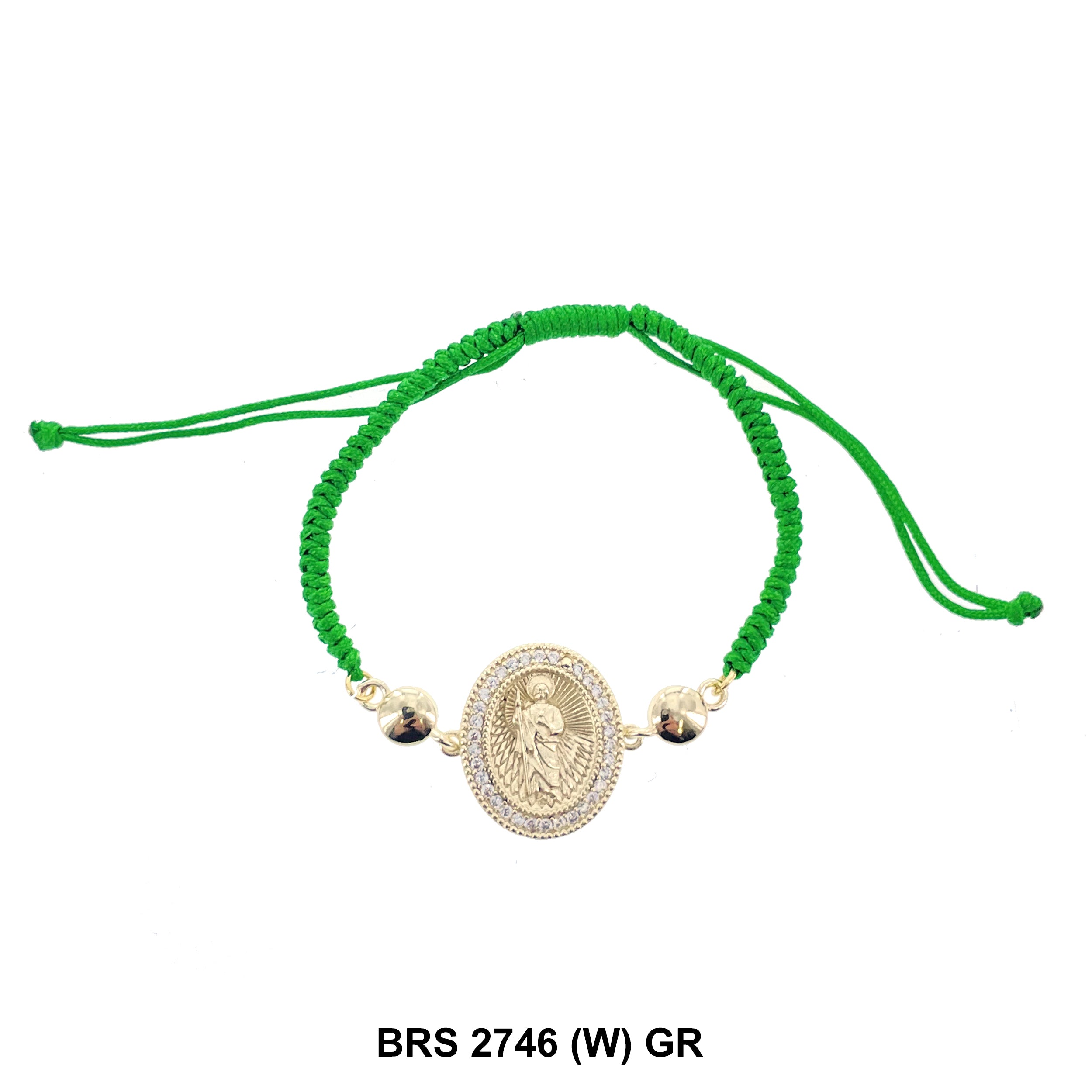 San Judas Thread Bracelets BRS 2746 (W) GR