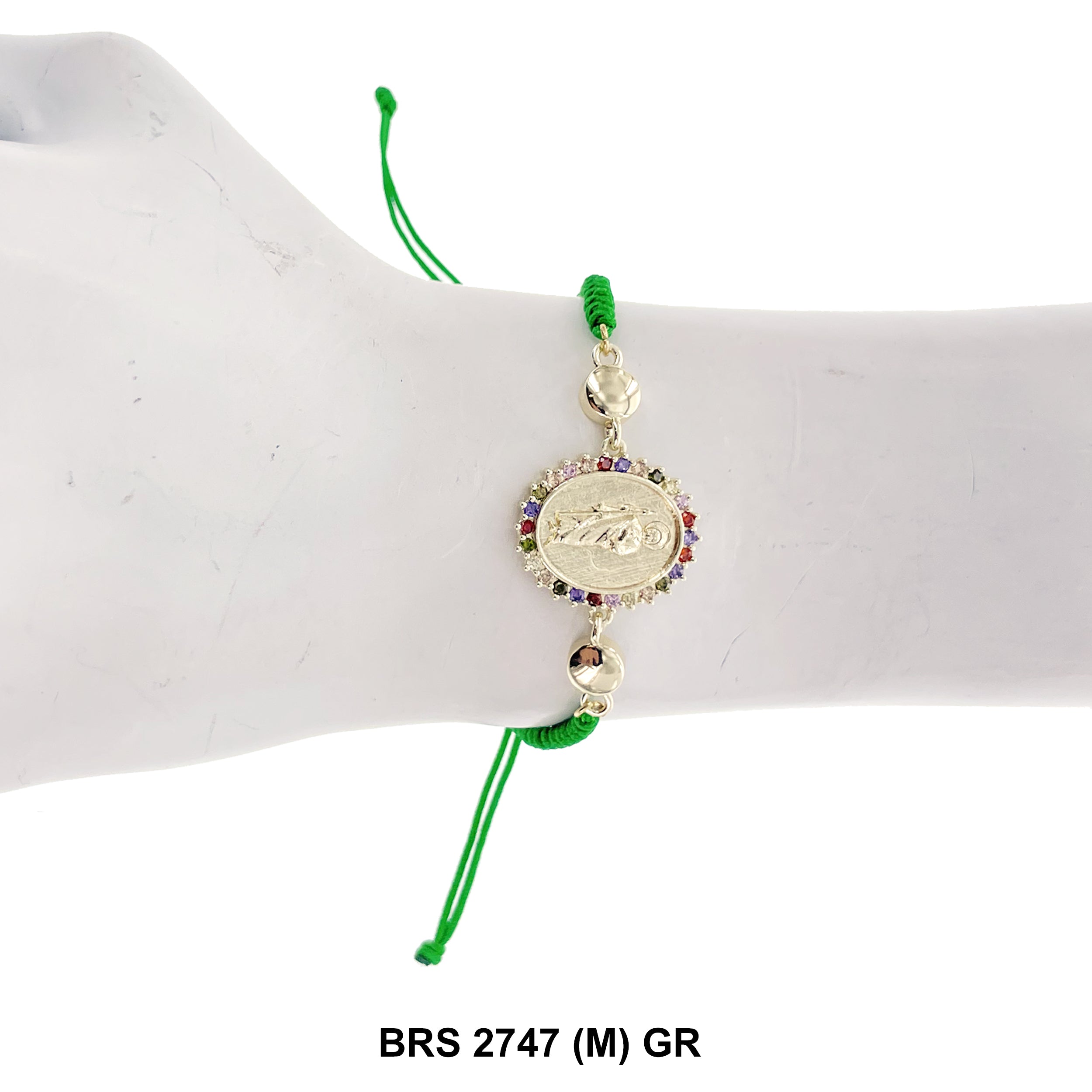 San Judas Thread Bracelets BRS 2747 (M) GR