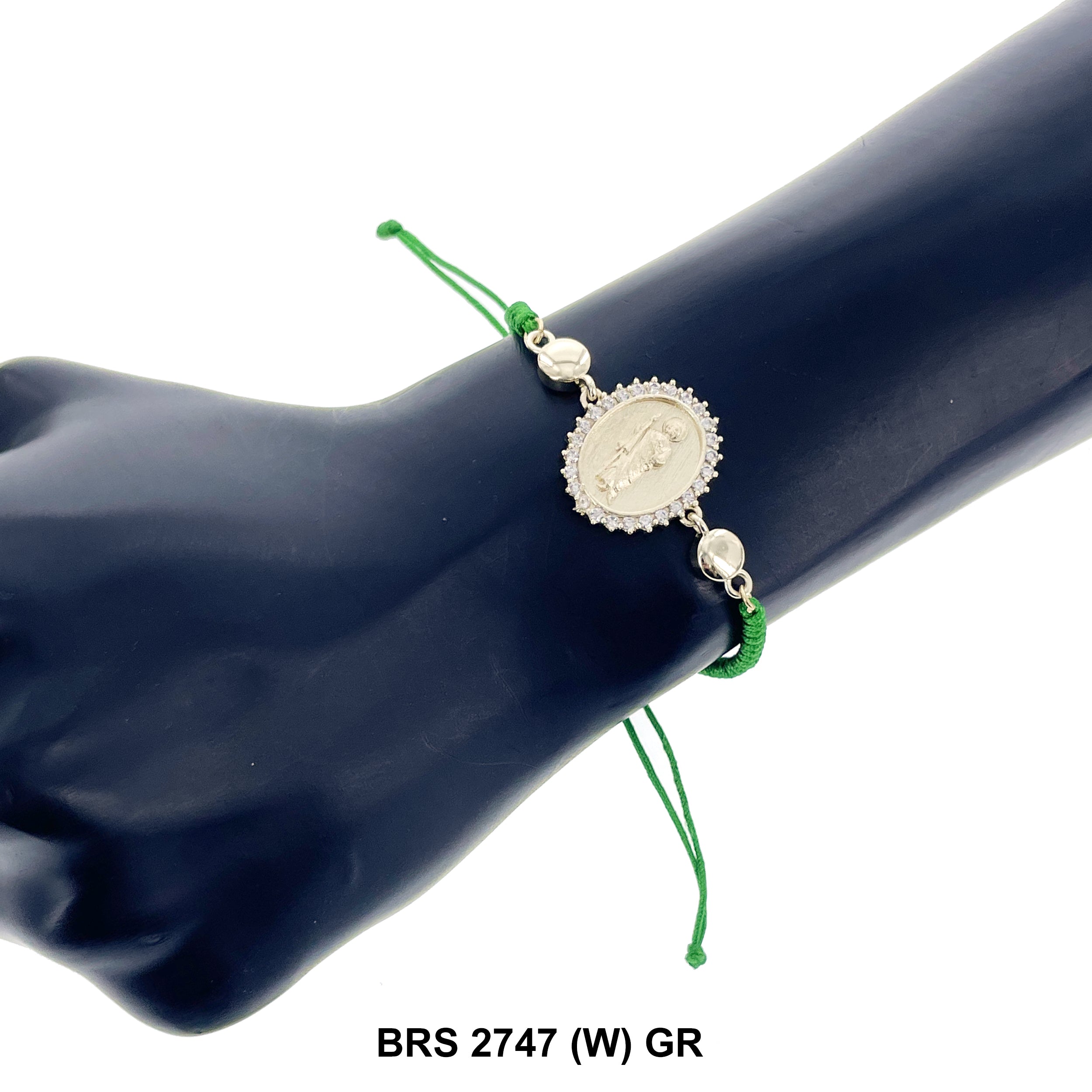 San Judas Thread Bracelets BRS 2747 (W) GR